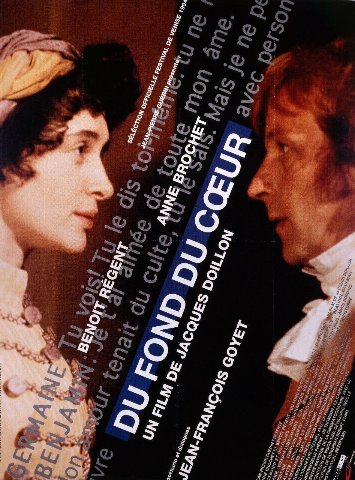 DESDE EL FONDO DE MI CORAZÓN, JACQUES DOILLON, CARTEL DE CINE VINTAGE, HQ