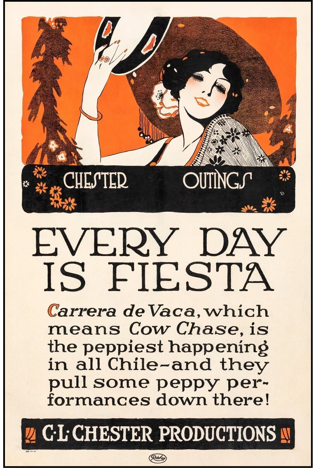 EVERY DAY IS FIESTA, PUBLICITÉ VINTAGE, REPRO POSTER, HQ
