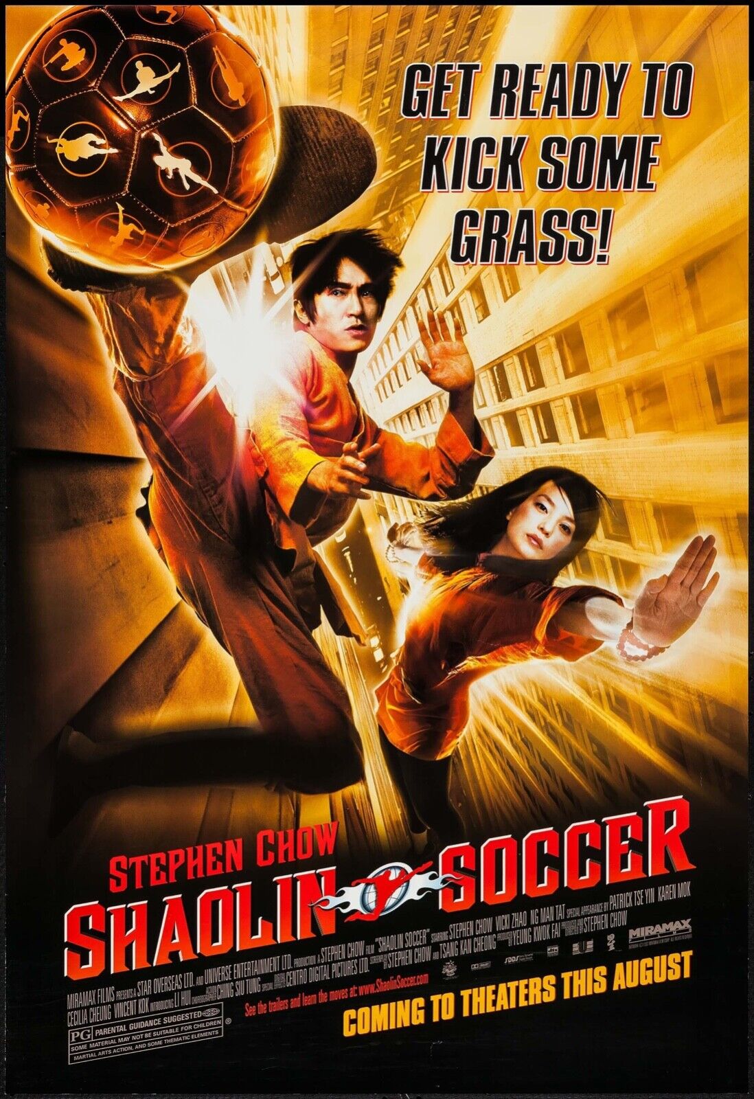 SHAOLIN SOCCER – STEPHEN CHOW, 2001, Repro affiche CINEMA, HQ