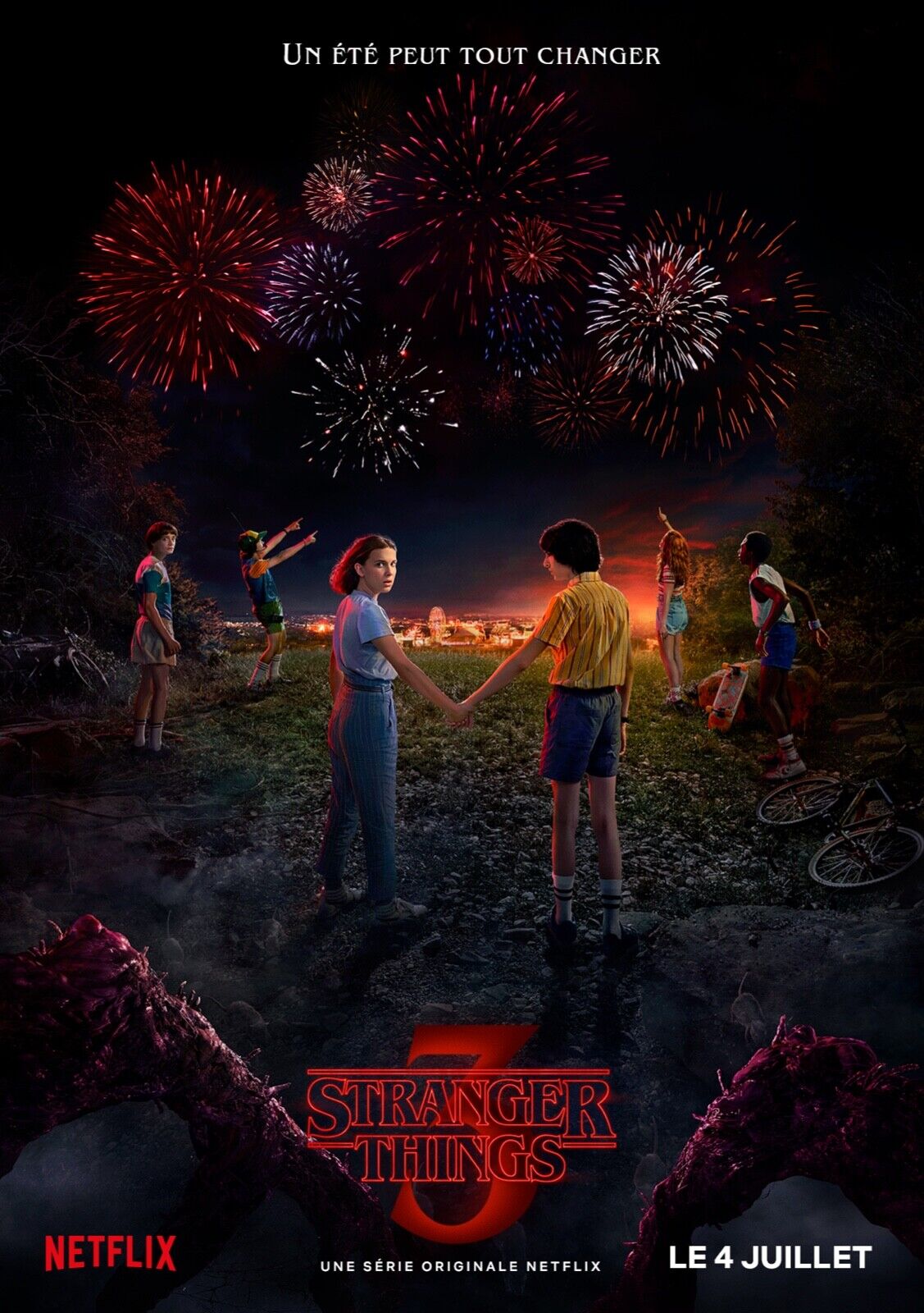 STRANGER THINGS, MILLIE BOBBY BROWN, Repro Affiche SÉRIE Vintage, HQ