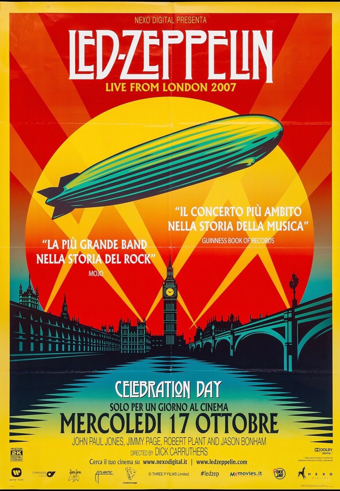 LED ZEPPELIN, ANNÉES 1968-1980, Repro affiche musique, VINTAGE, HQ