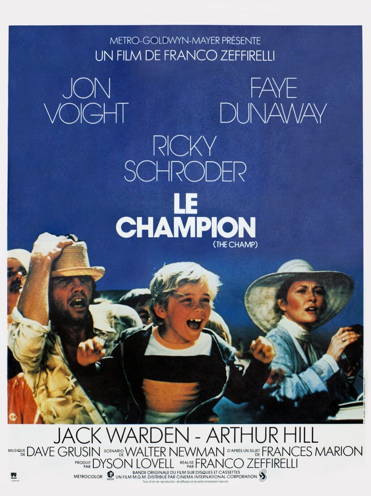 LE CHAMPION, RICK SCHRODER, 1979, REPRO AFFICHE CINEMA VINTAGE, HQ