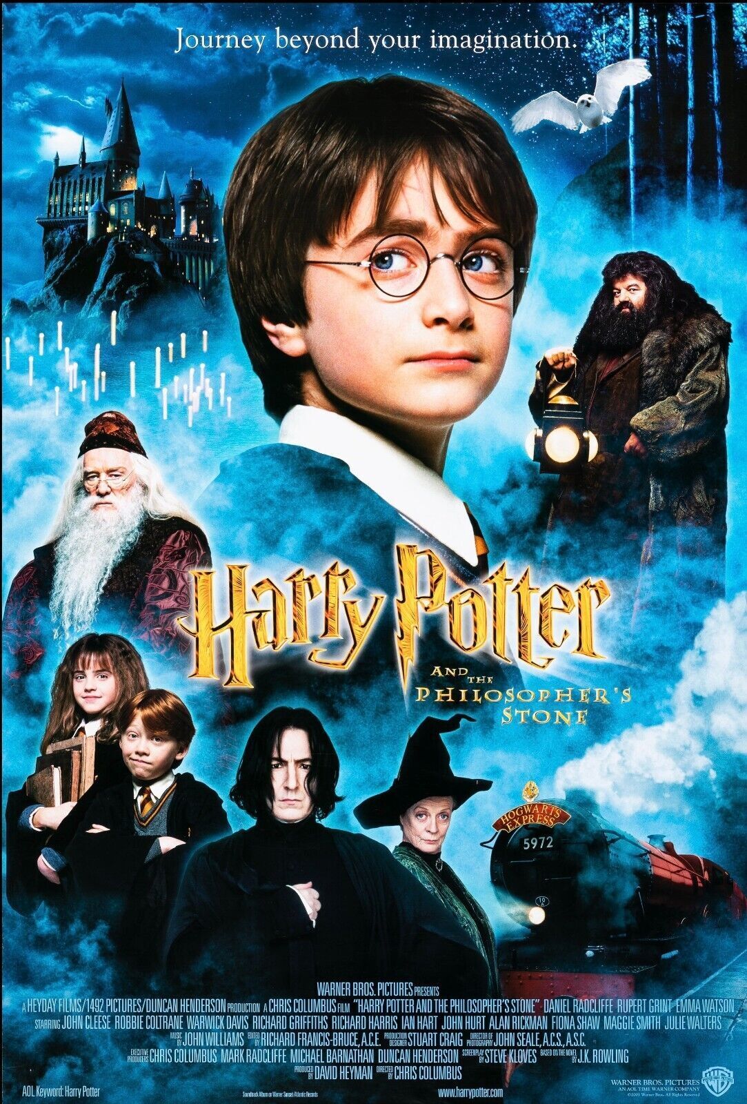 HARRY POTTER AND THE PHILOSOPHER'S STONE 2001, repro affiche cinéma, HQ