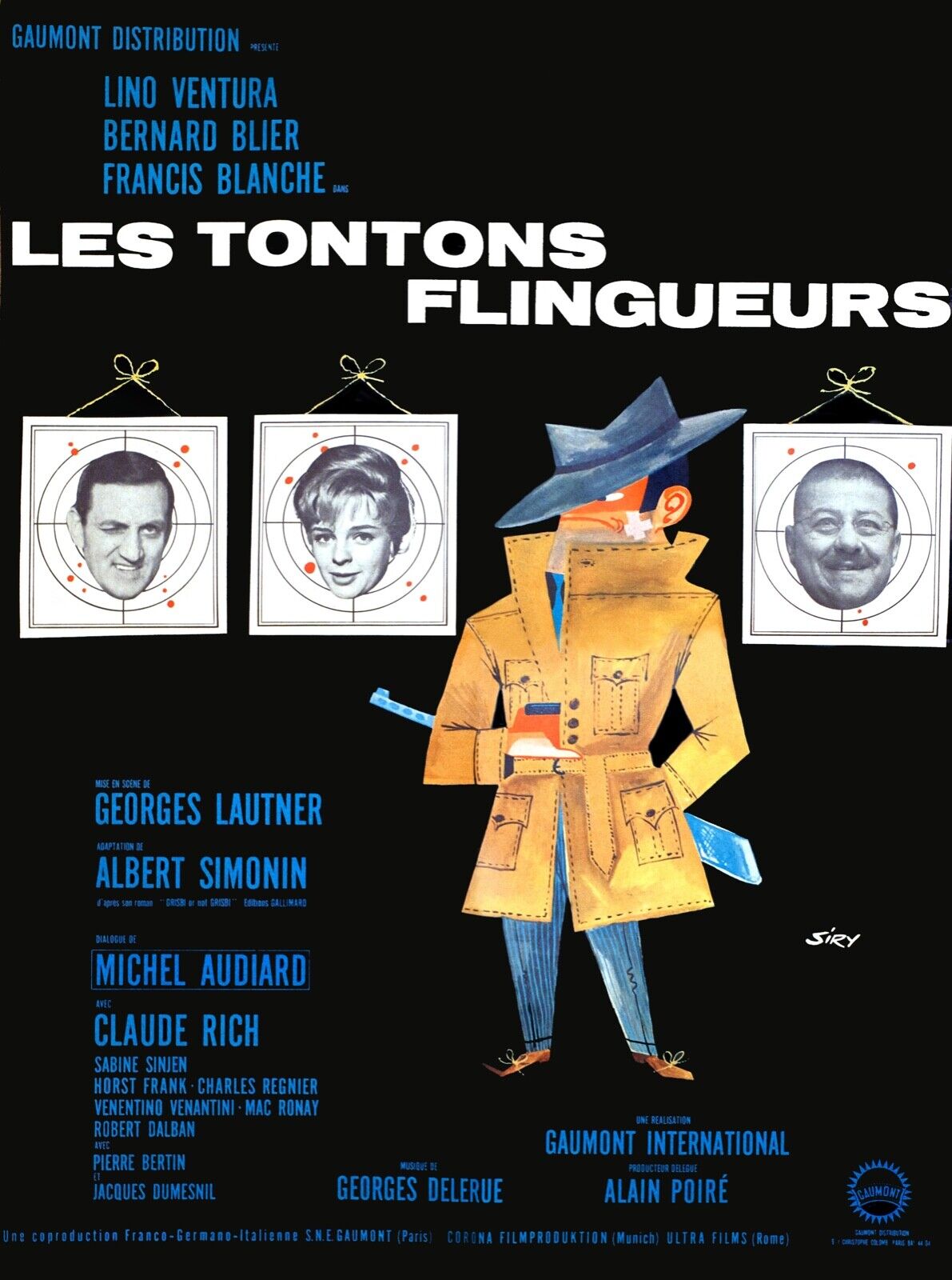 LES TONTONS FLINGEURS, L.VENTURA, B.BLIER Repro affiche cinéma