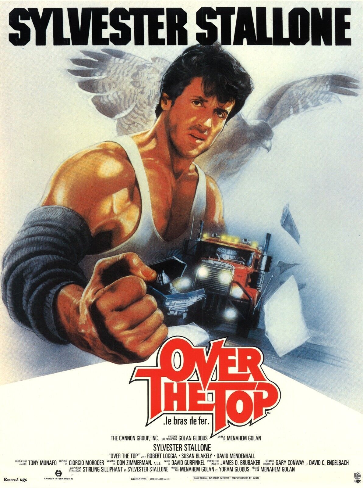 OVER THE TOP, SYLVESTER STALLONE, 1987, REPRO AFFICHE CINEMA VINTAGE, HQ