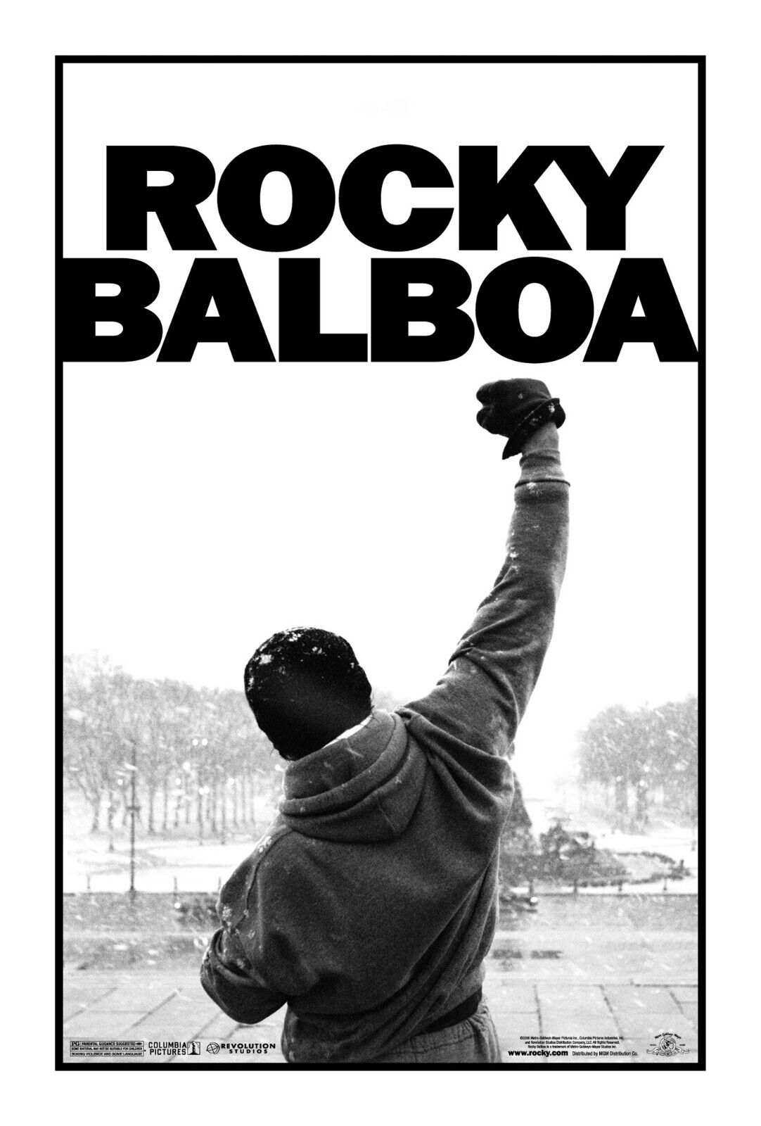 ROCKY BALBOA, SYLVESTER STALLONE, 1976, Repro affiche de cinema, HQ