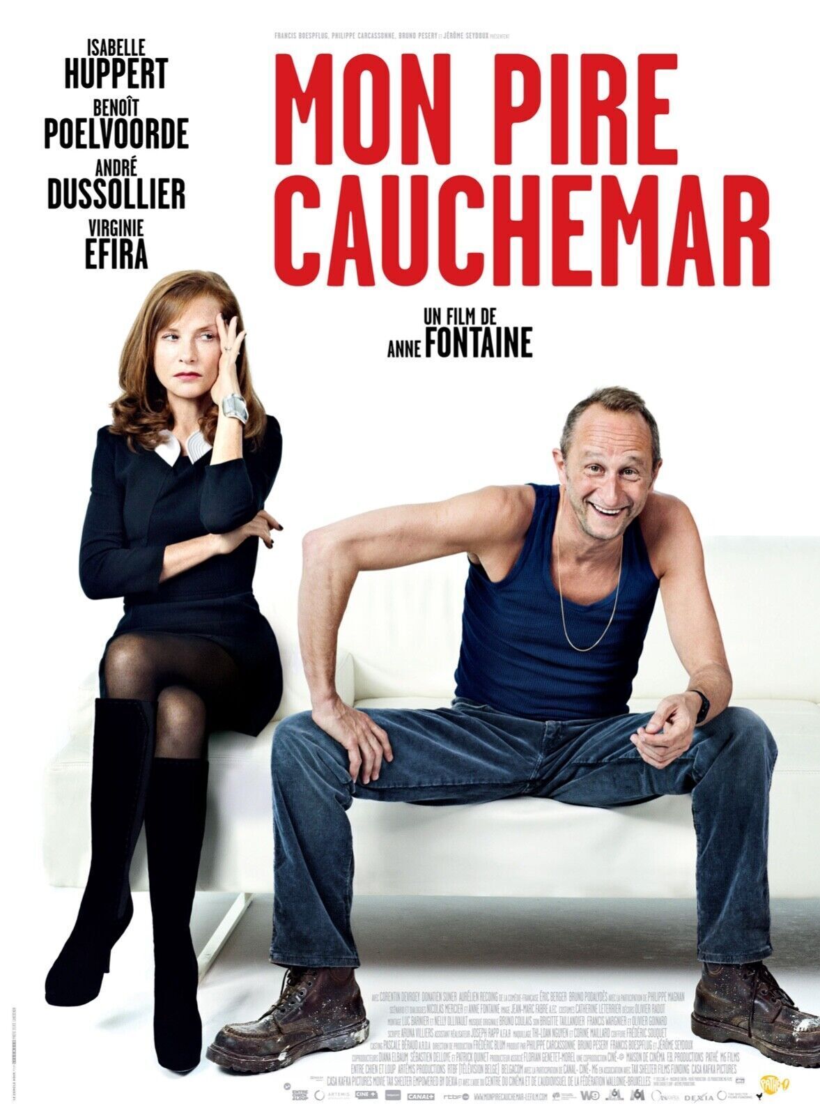 MON PIRE CAUCHEMAR, ISABELLE HUPPERT, 2011, Repro Affiche cinéma, VINTAGE, HQ