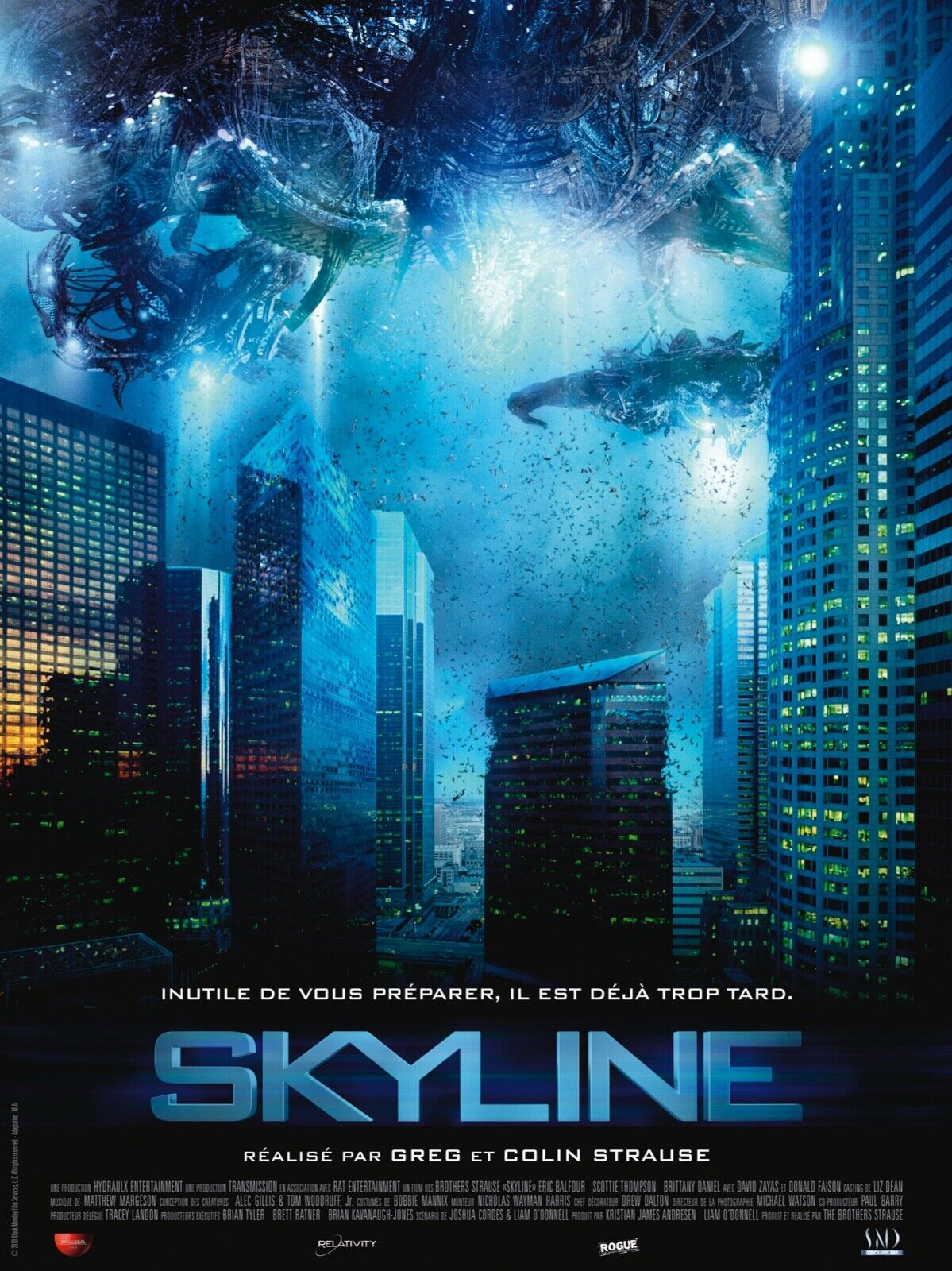 SKYLINE, GREG AND CAULIN STRAUSE, 2007, REPRO VINTAGE HQ CINEMA POSTER