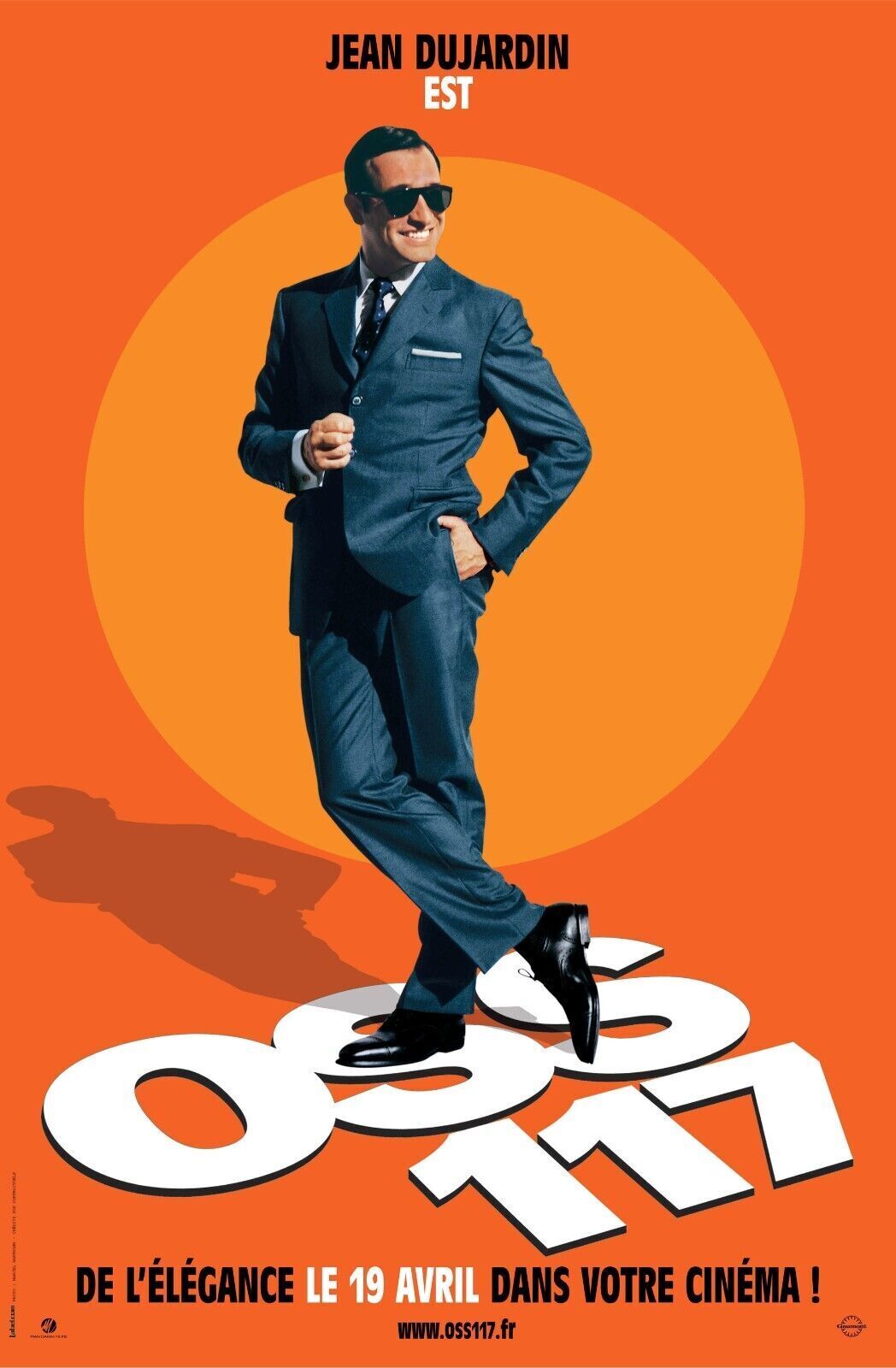OSS 117 LE CAIRE NID D'ESPIONS, JEAN DUJARDIN, 2006,  Repro affiche cinema VINTAGE, HQ