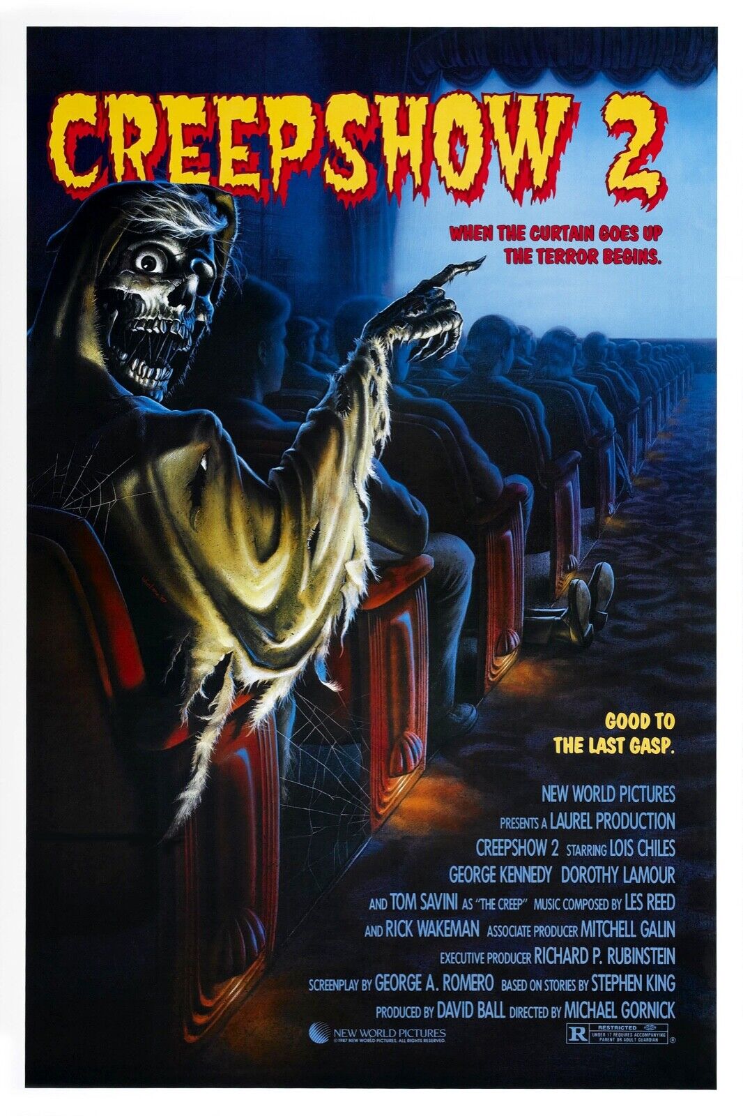 CREEPSHOW 2, GEORGE A. ROMERO, 1987, REPRO MOVIE POSTER, VINTAGE, HQ