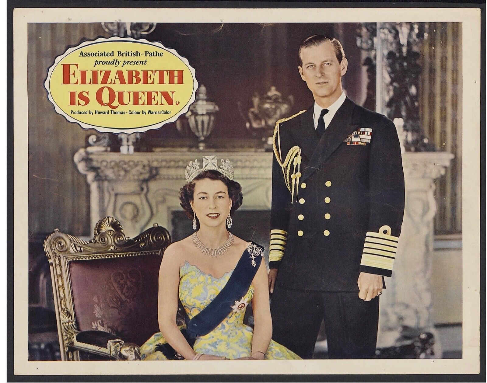 ELIZABETH IS QUEEN, LA REINE ELIZABETH, 1953,  MOVIE POSTER HQ
