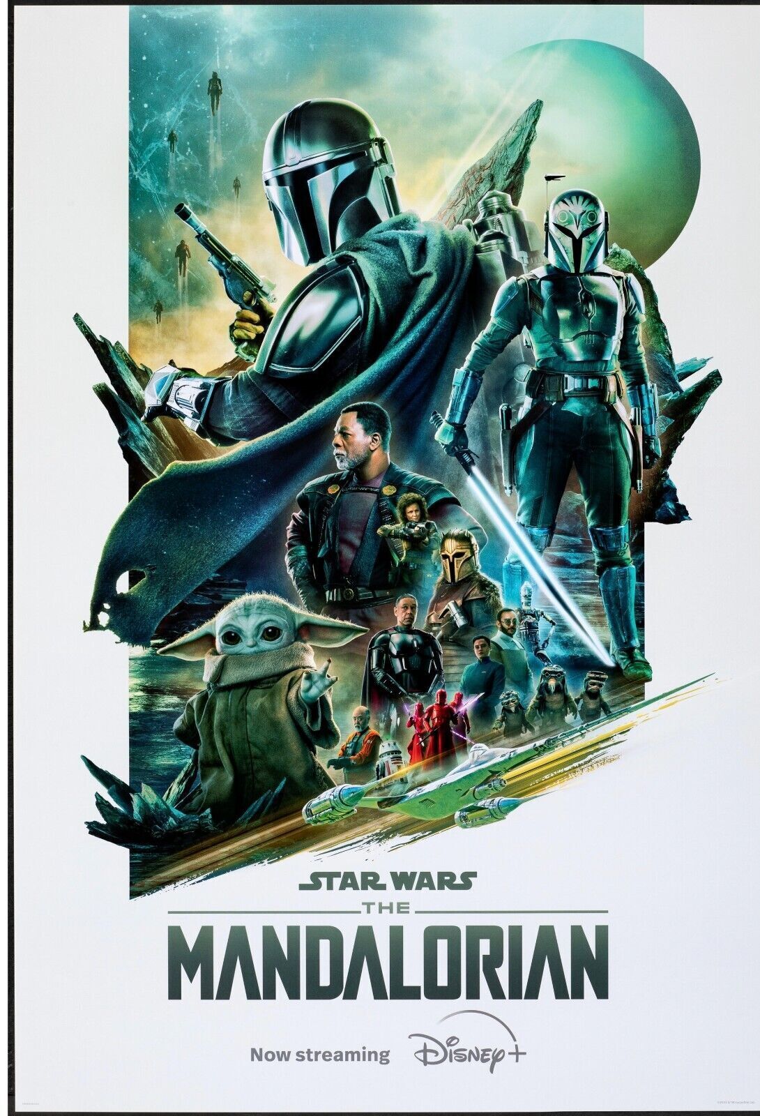 THE MANDALORIAN, STAR WARS, PEDRO PASCAL, SÉRIE, 2023, repro affiche cinéma, HQ