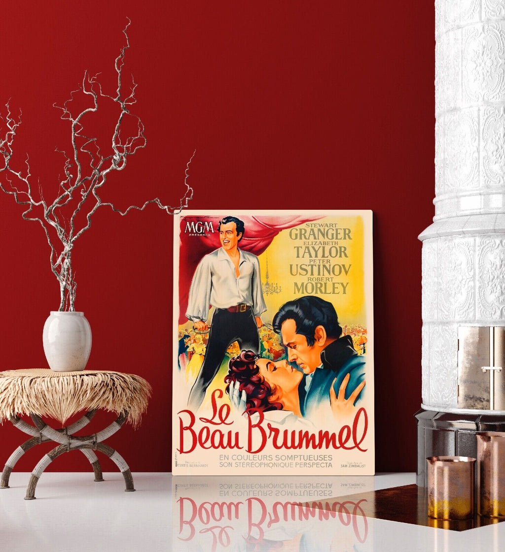 LE BEAU BRUMMELL, STEWART GRANGER, 1954, REPRO MOVIE POSTER, VINTAGE, HQ