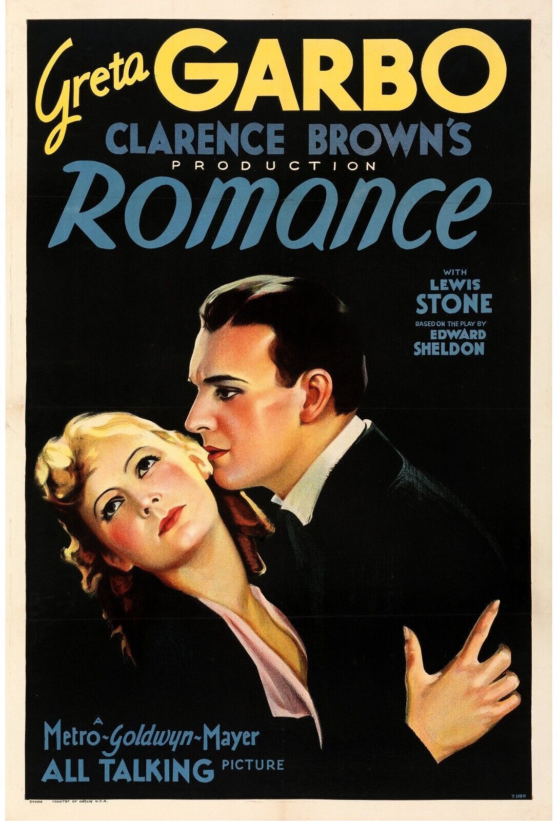 ROMANCE, GRETA GARBO, 1930, Reproducción de póster de cine, HQ