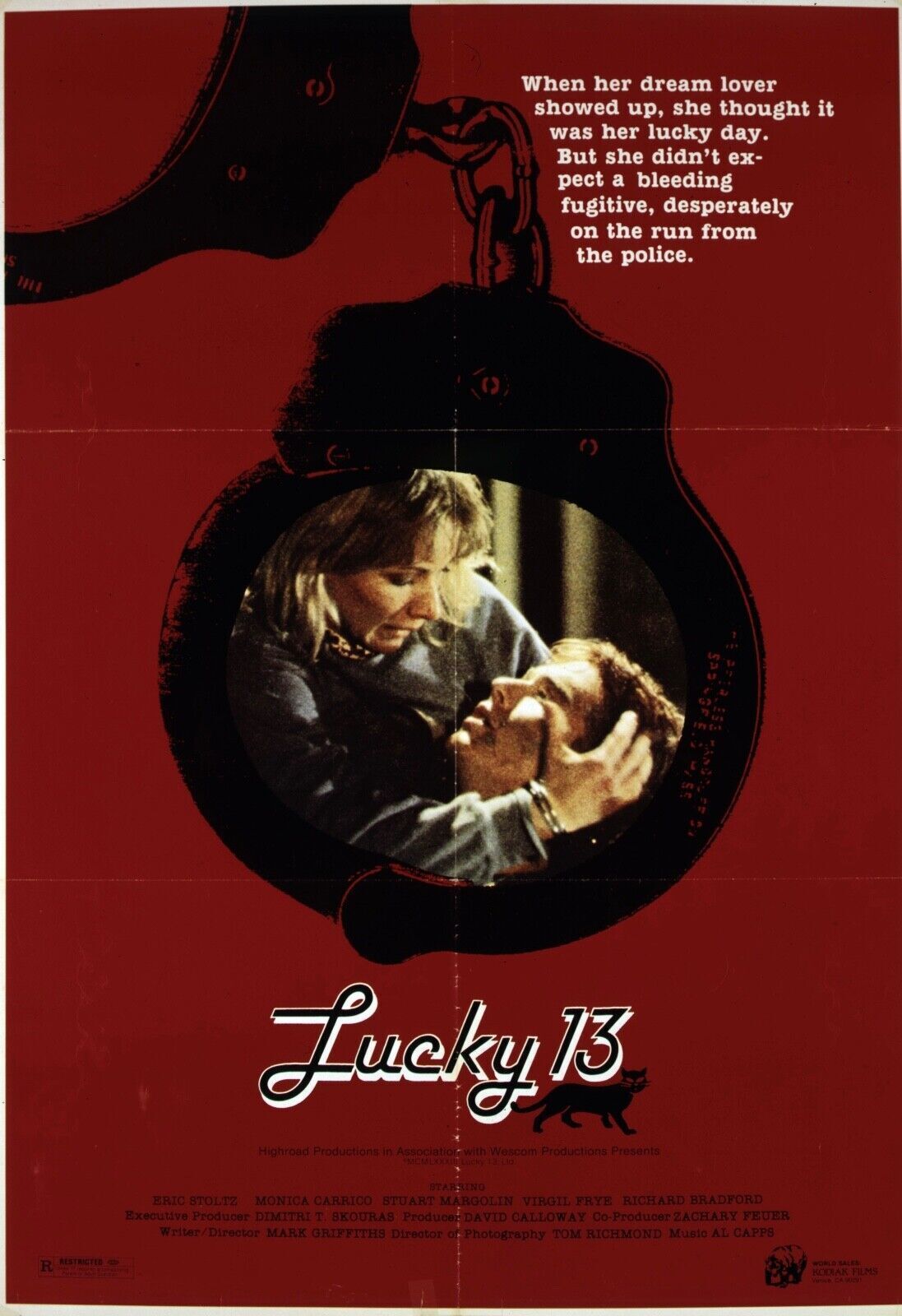 LUCKY 13, BRAD HUNT, 2005, vintage cinema poster reproduction, HQ