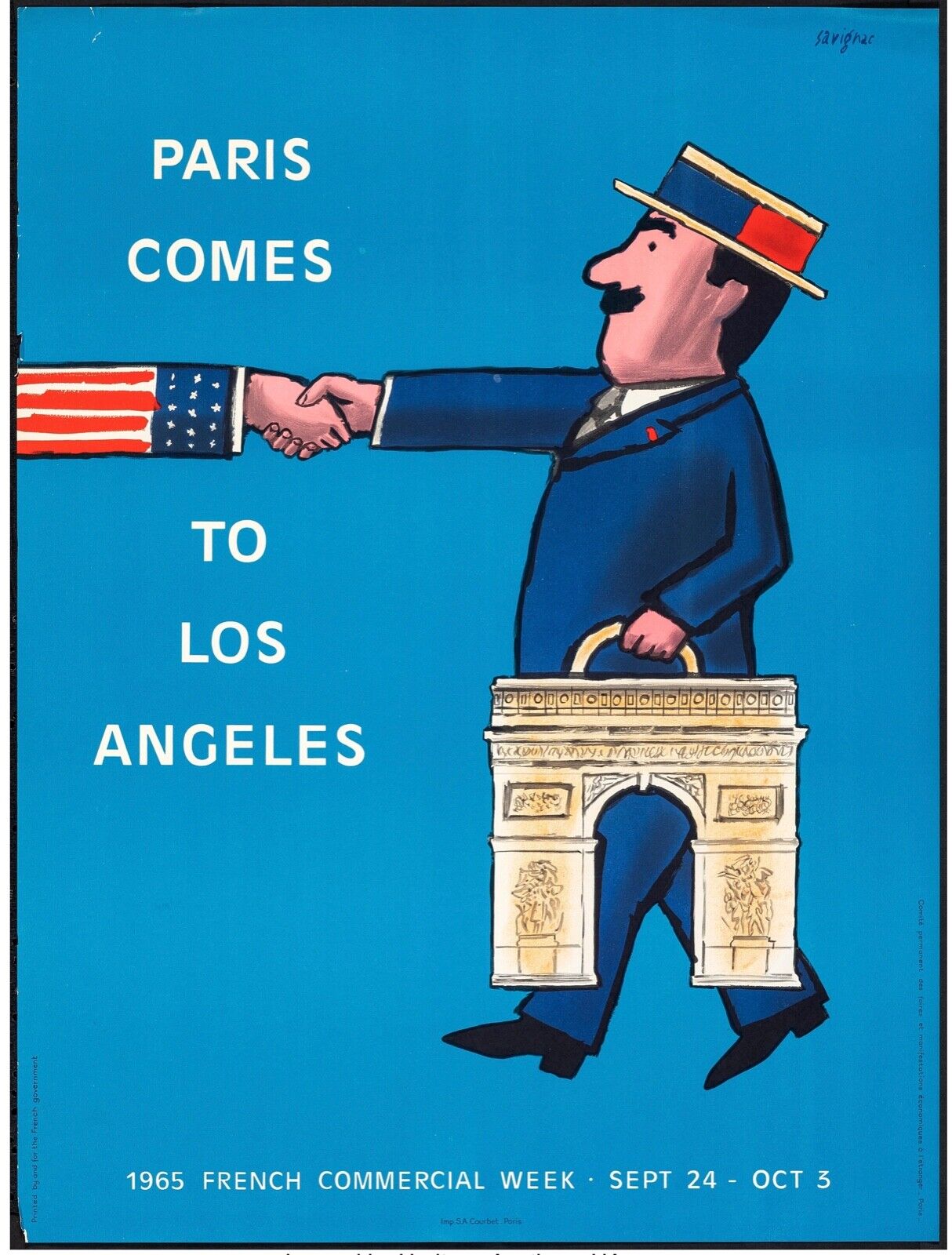 PARIS LOS ANGELES, REPRO AFFICHE VOYAGE TOURISME PUB VINTAGE, HQ