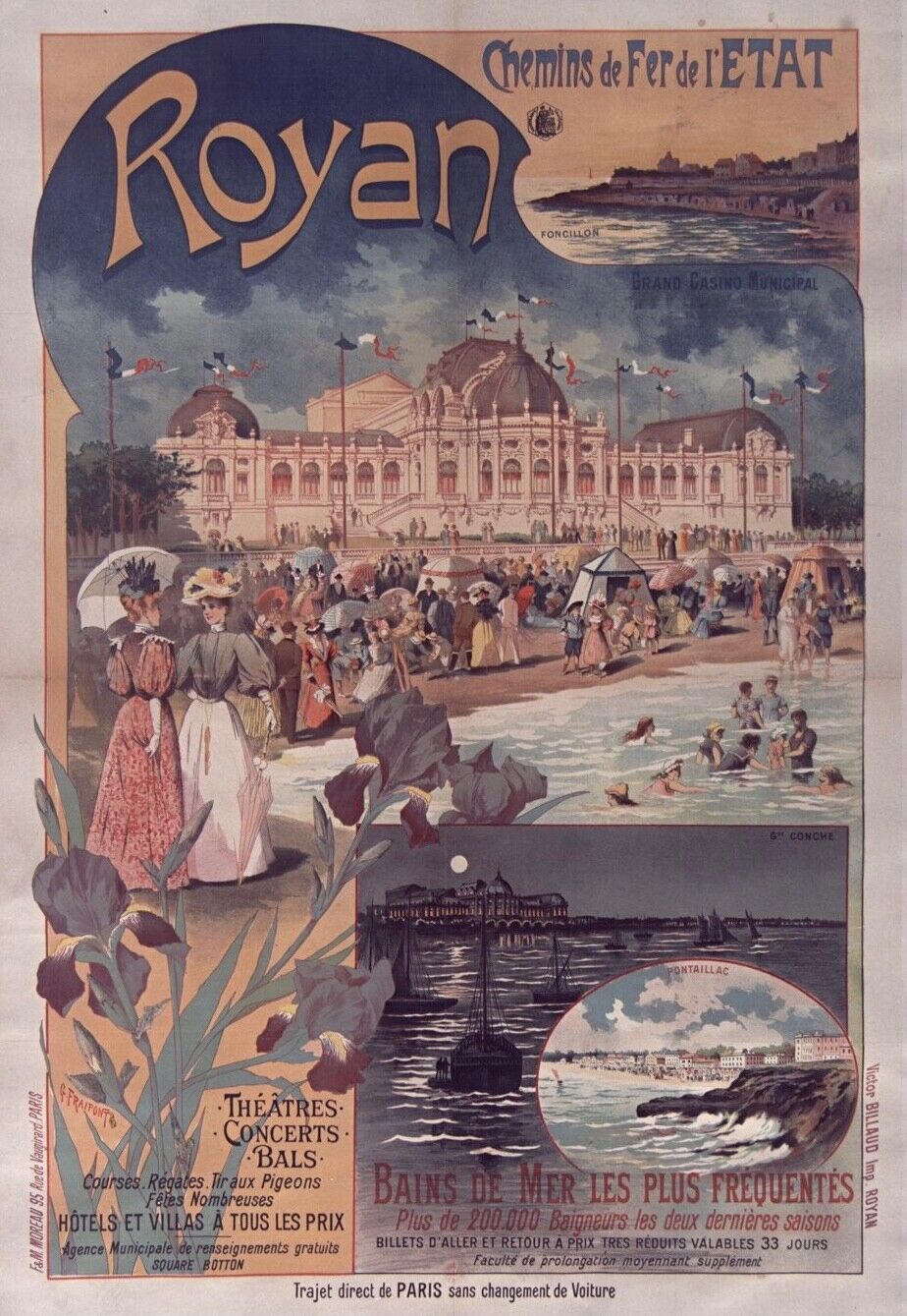 ROYAN, FRANCE, Reproduction Travel Tourism Poster, HQ