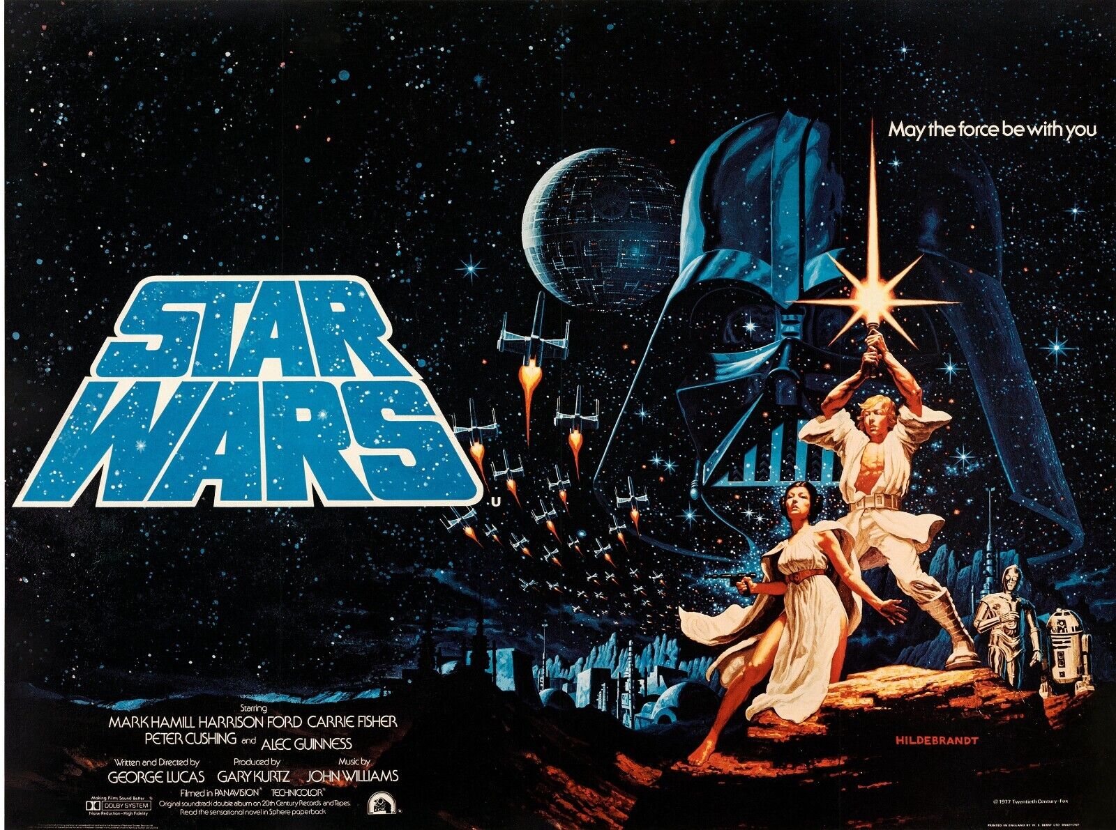 STAR WARS, GEORGE LUCAS, REPRO VINTAGE HQ CINEMA POSTER