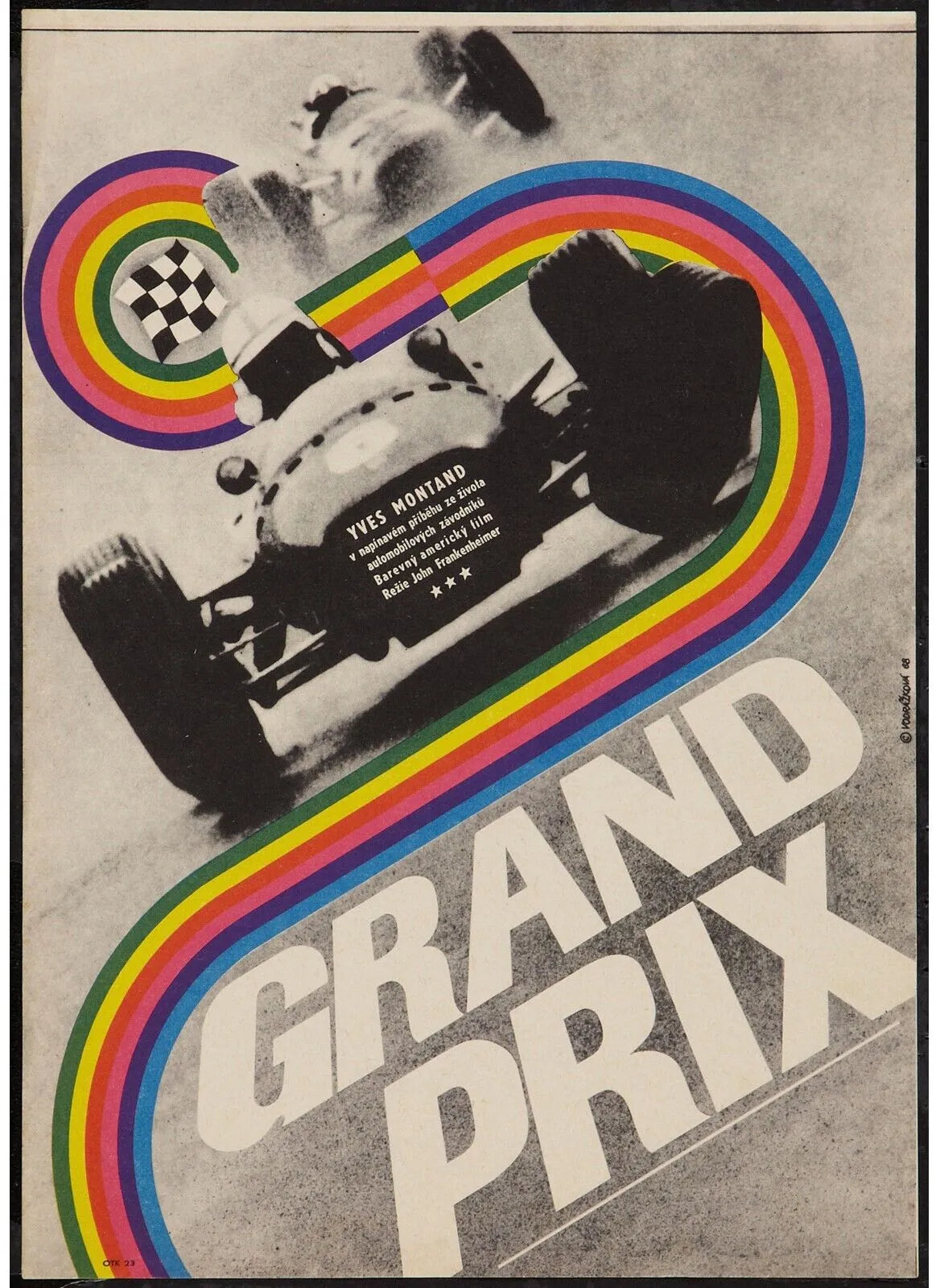 RÉPRODUCCIÓN DE COCHES DE F1 DE GRAN PREMIO CARTEL PUBLICITARIO DEPORTIVO VINTAGE HQ