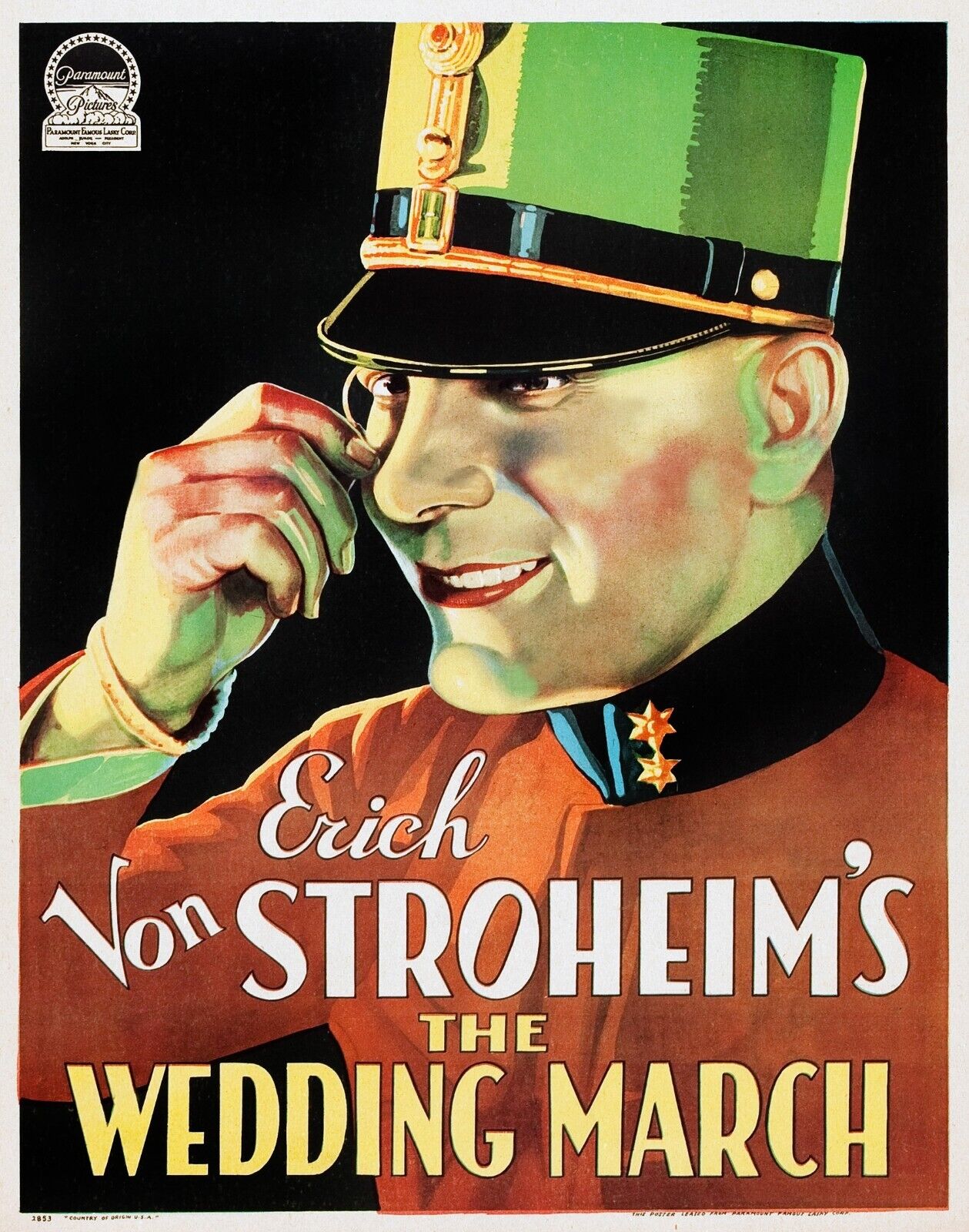 LA SYMPHONIE NUPTIALE, THE WEDDING MARCH, FAY WRAY, 1928, REPRO AFFICHE CINEMA VINTAGE HQ