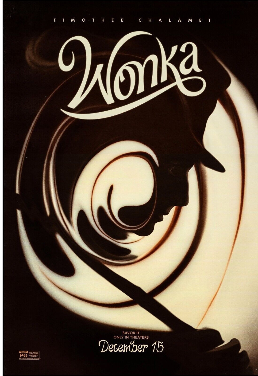 WONKA, PAUL KING, TIMOTHEE CHALAMET, 2023, repro cinema poster, HQ