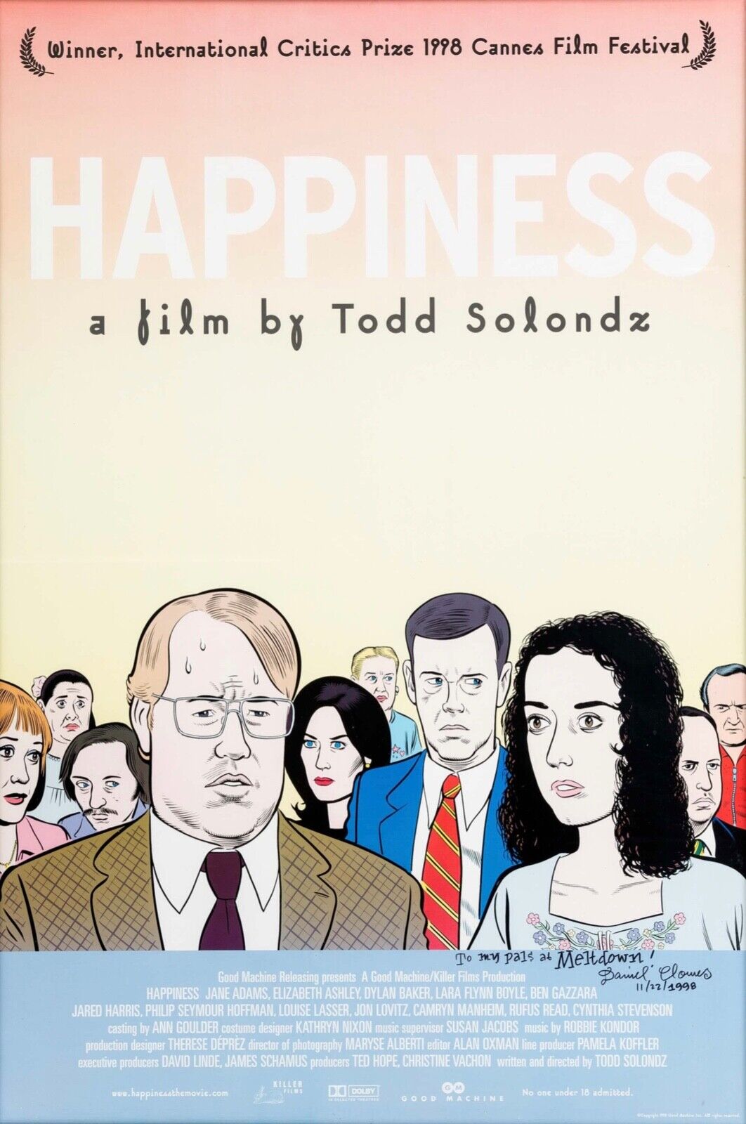 HAPPINESS DE TODD SOLONDZ, 1998,  Repro affiche CINEMA HQ