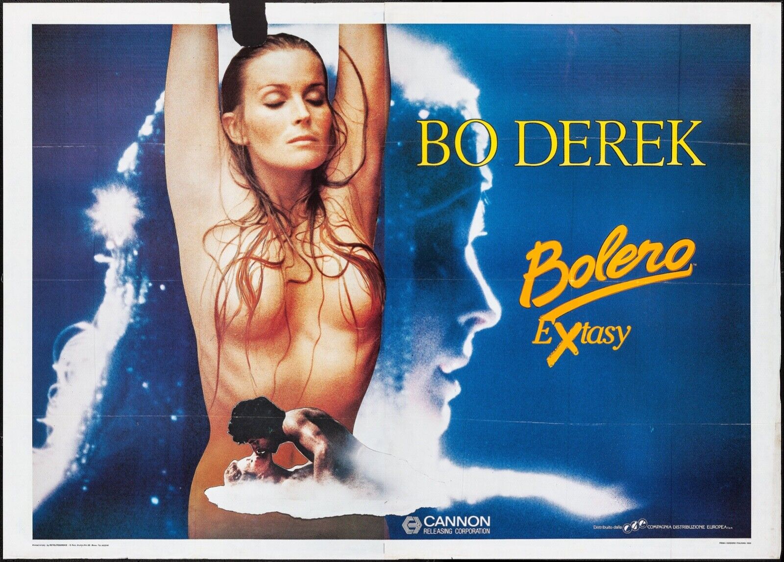 BOLERO, BO DEREK, 1984, REPRODUCCIÓN DE CARTEL DE PELÍCULA, VINTAGE, HQ