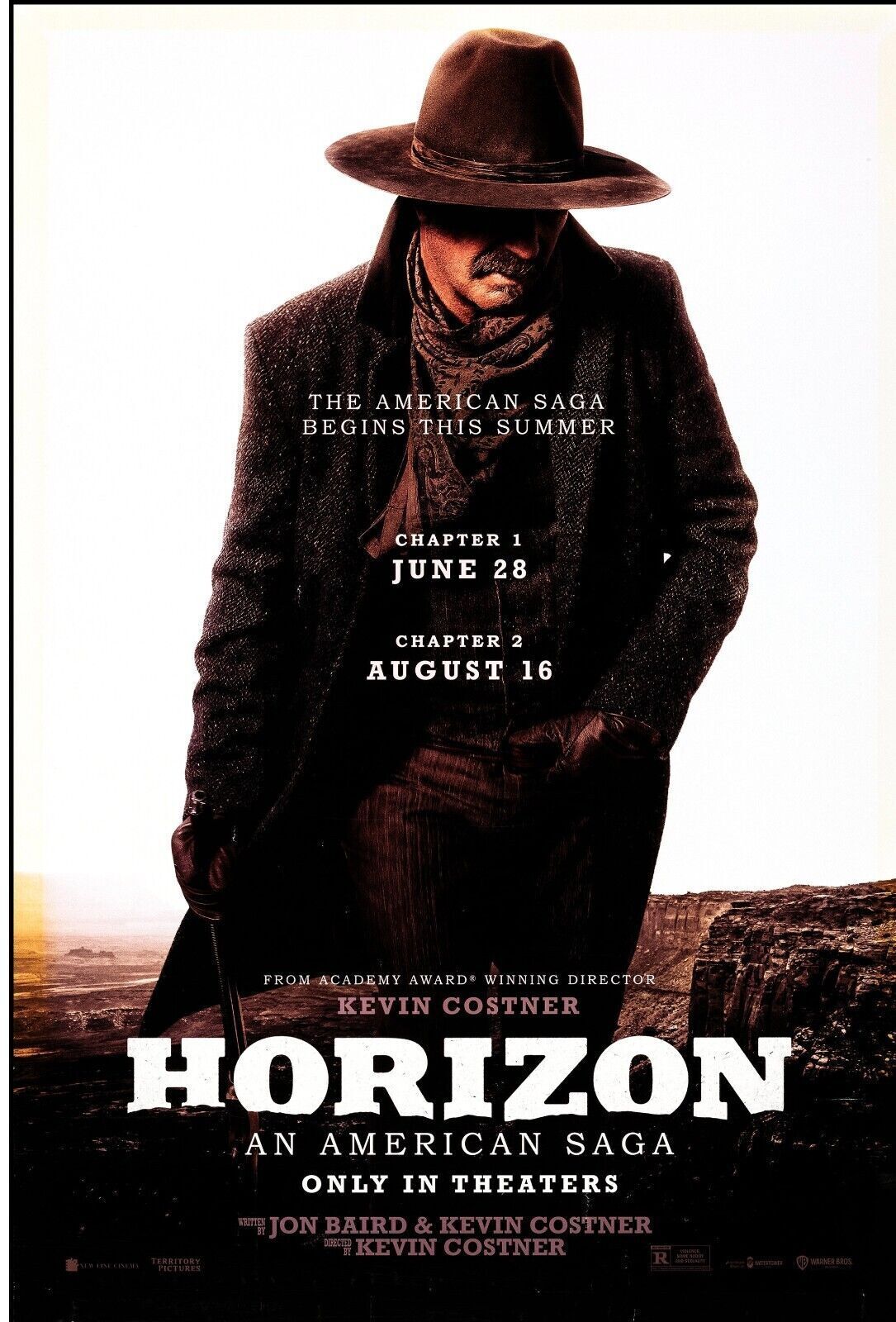 HORIZON: AN AMERICAN SAGA, KEVIN COSTNER, 2024, REPRO MOVIE POSTER, VINTAGE, HQ.