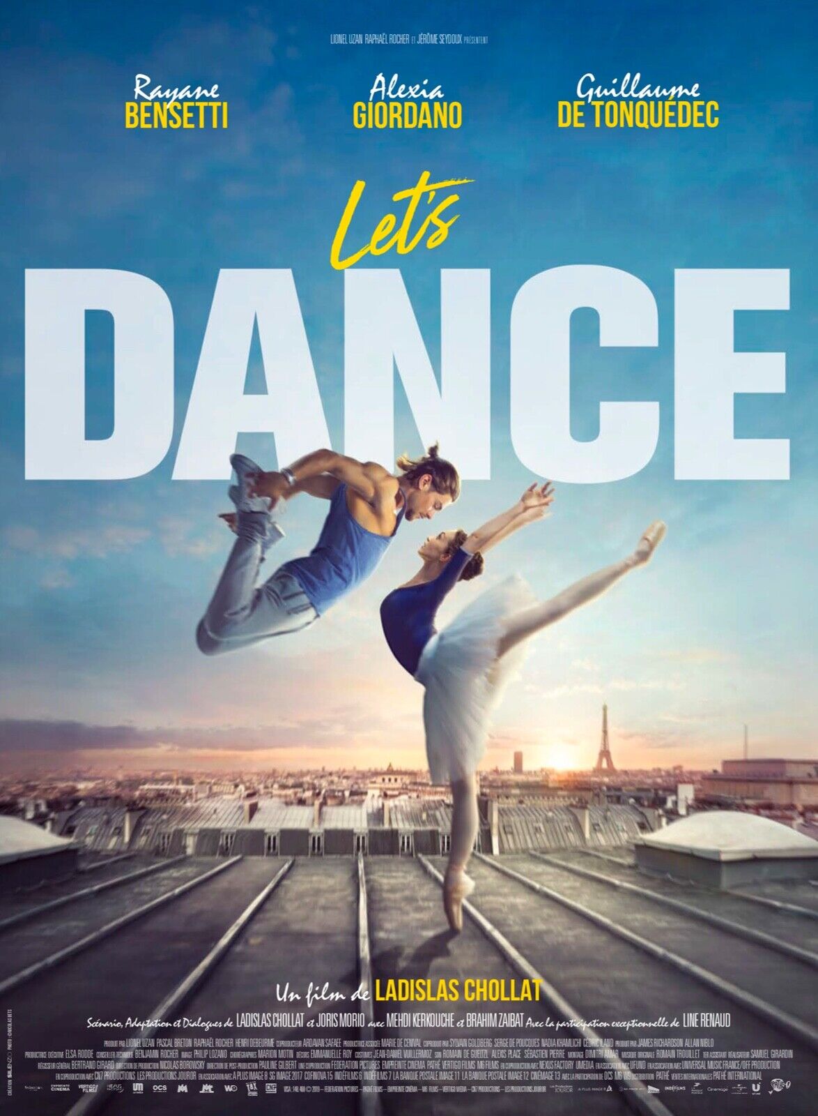 LET’S DANCE, RAYANE BENSETTI, 2019, Repro Affiche cinéma VINTAGE, HQ