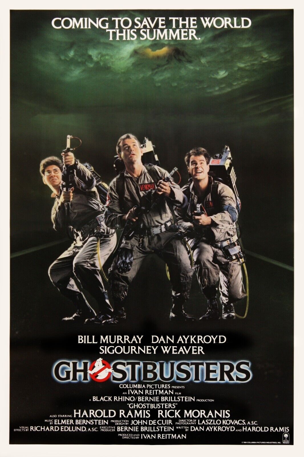 GHOSTBUSTERS, BILL MURRAY, REPRO AFFICHE CINEMA VINTAGE HQ
