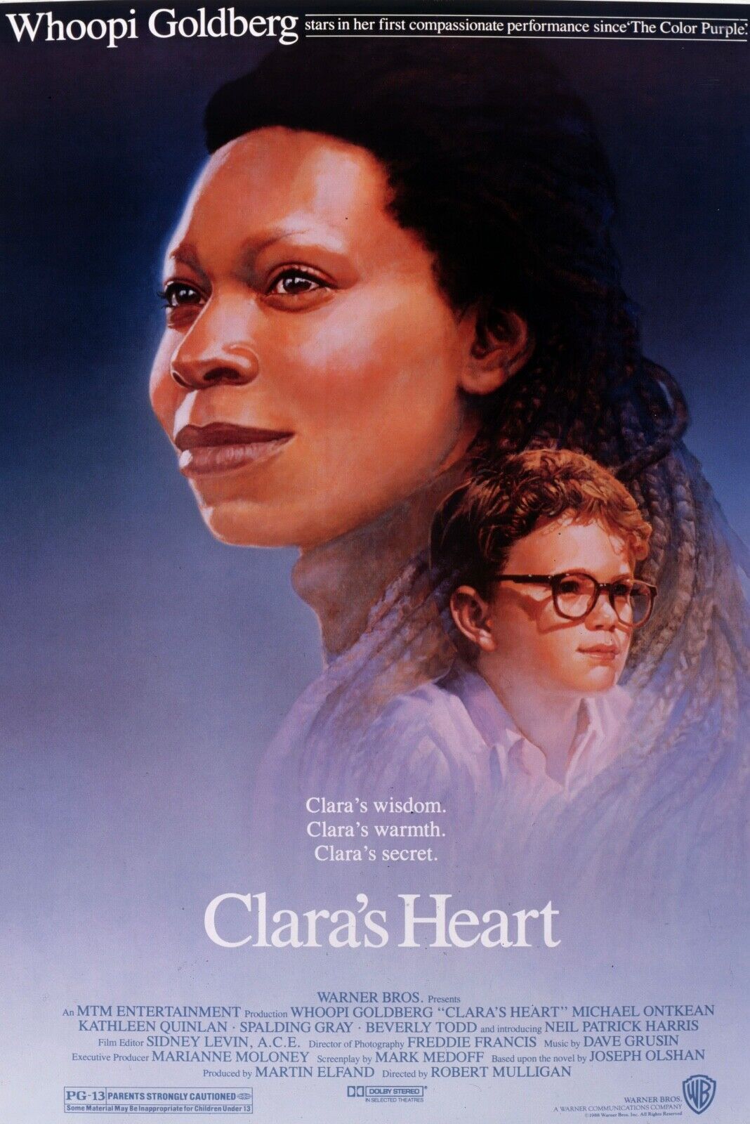 CLARA'S HEART WHOOPIE GOLDBERG REPRO AFFICHE CINEMA VINTAGE HQ