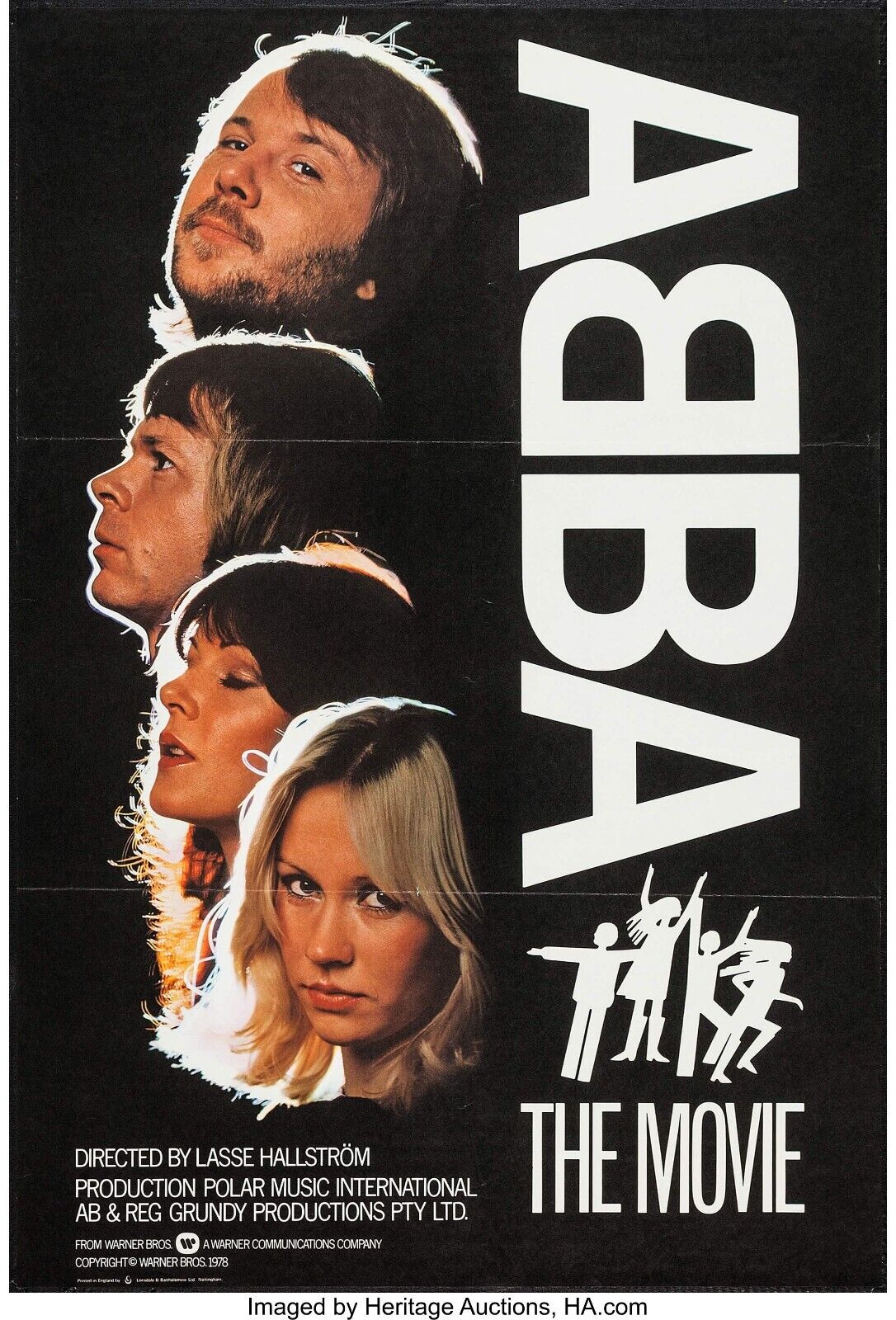 ABBA, THE MOVIE REPRO VINTAGE MUSIC GROUP CANVAS POSTER