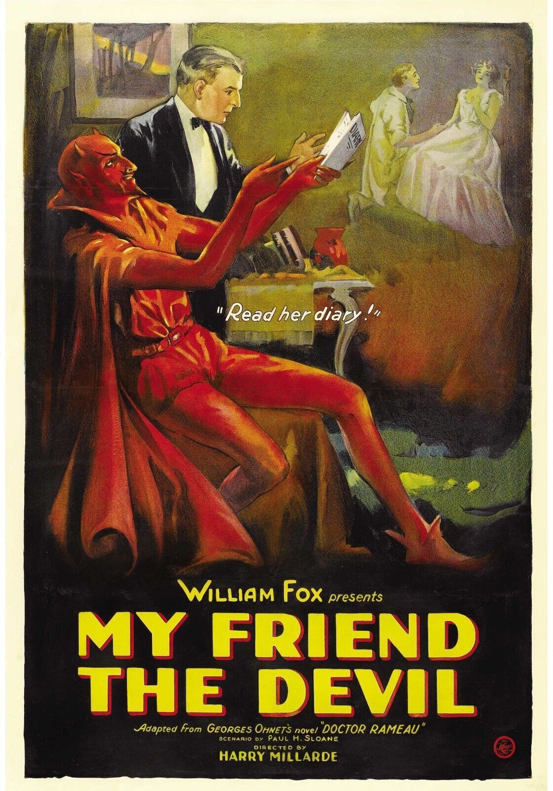 MY FRIEND THE DEVIL, WILLIAM FOX, 1922, Repro Cinema Poster, VINTAGE, HQ