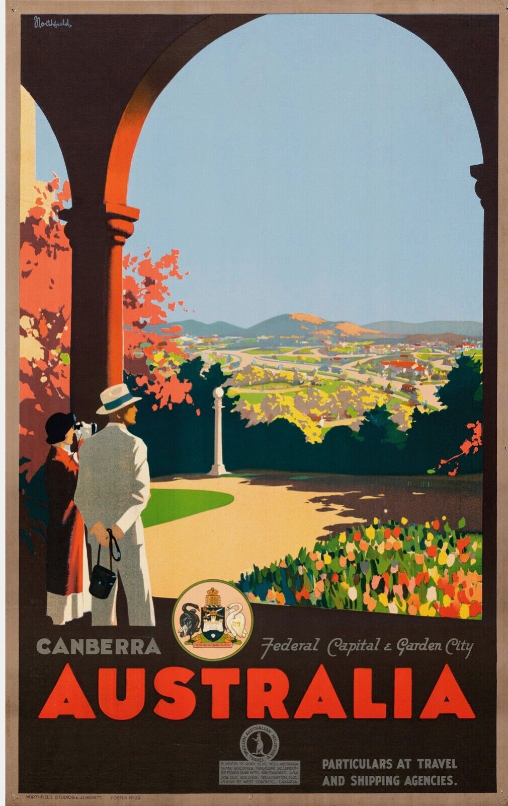 ADVERTISING POSTER, TRAVEL AUSTRALIA, REPRO POSTER, VINTAGE, HQ