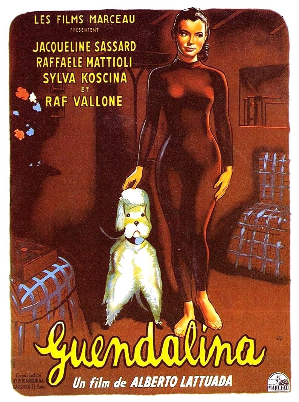 GWENDALINA, JACQUELINE SASSARD, REPRODUCCIÓN DE CARTELES DE CINE VINTAGE HQ