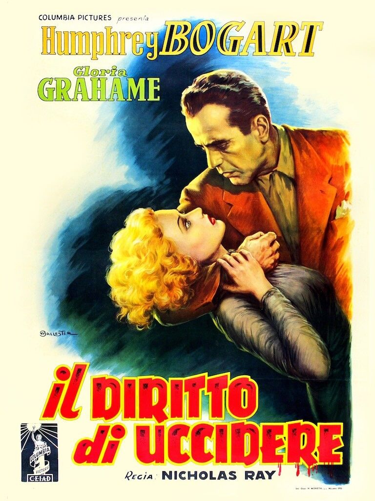 DIRITTO DI UCCIDERE (IL) H Bogart, Grahame, cartel de cine de reproducción
