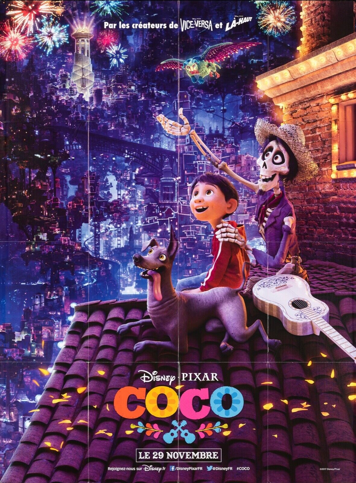 COCO DISNEY PIXAR REPRO AFFICHE CINEMA VINTAGE