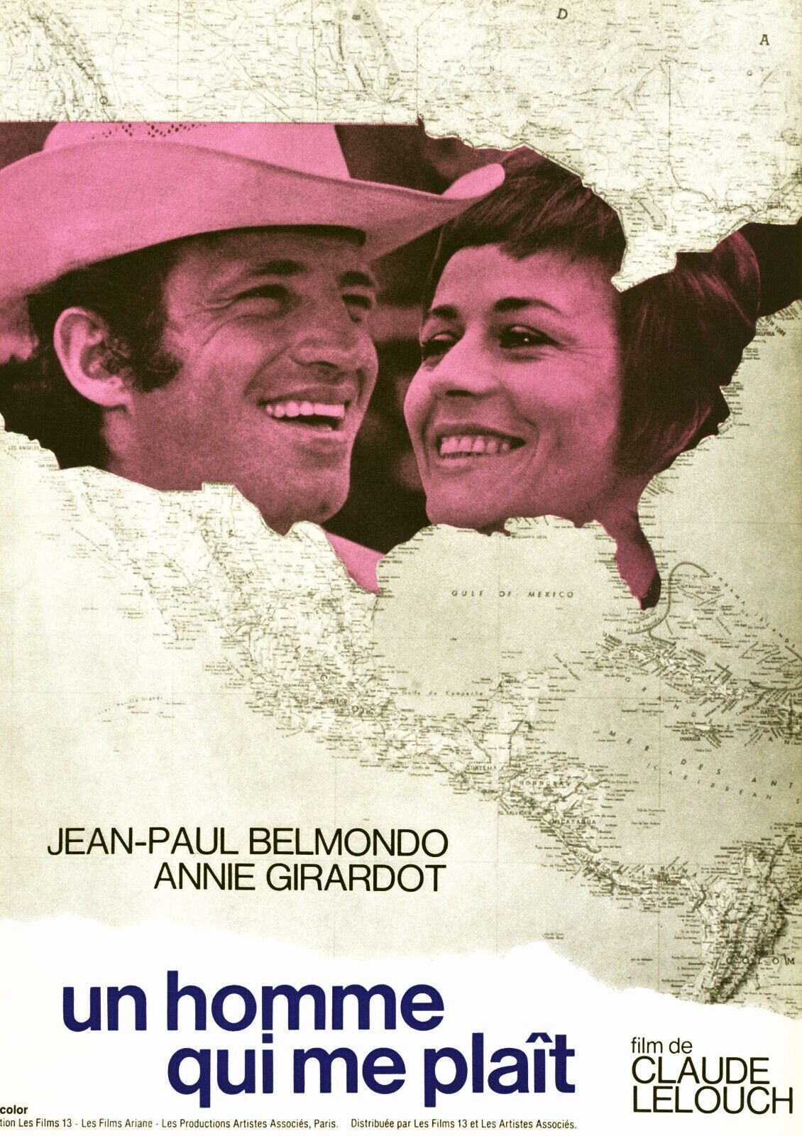 UN HOMBRE QUE ME GUSTA, JEAN-PAUL BELMONDO, ANNIE GIRARDOT, 1969 Reproducción de póster de cine, HQ