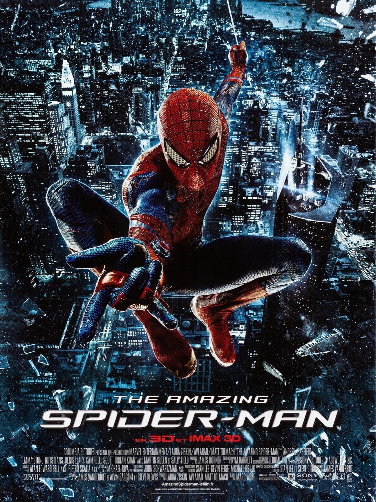 THE AMAZING, SPIDER-MAN 3, ANDREW GARFIELD, 2012, Repro cinema poster, HQ