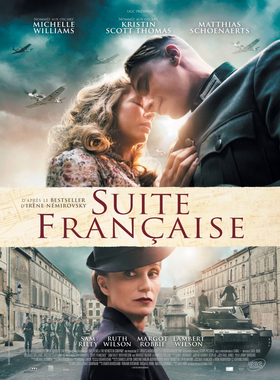 SUITE FRANÇAISE, MICHELLE WILLIAMS, 2014, Repro affiche de cinema, HQ