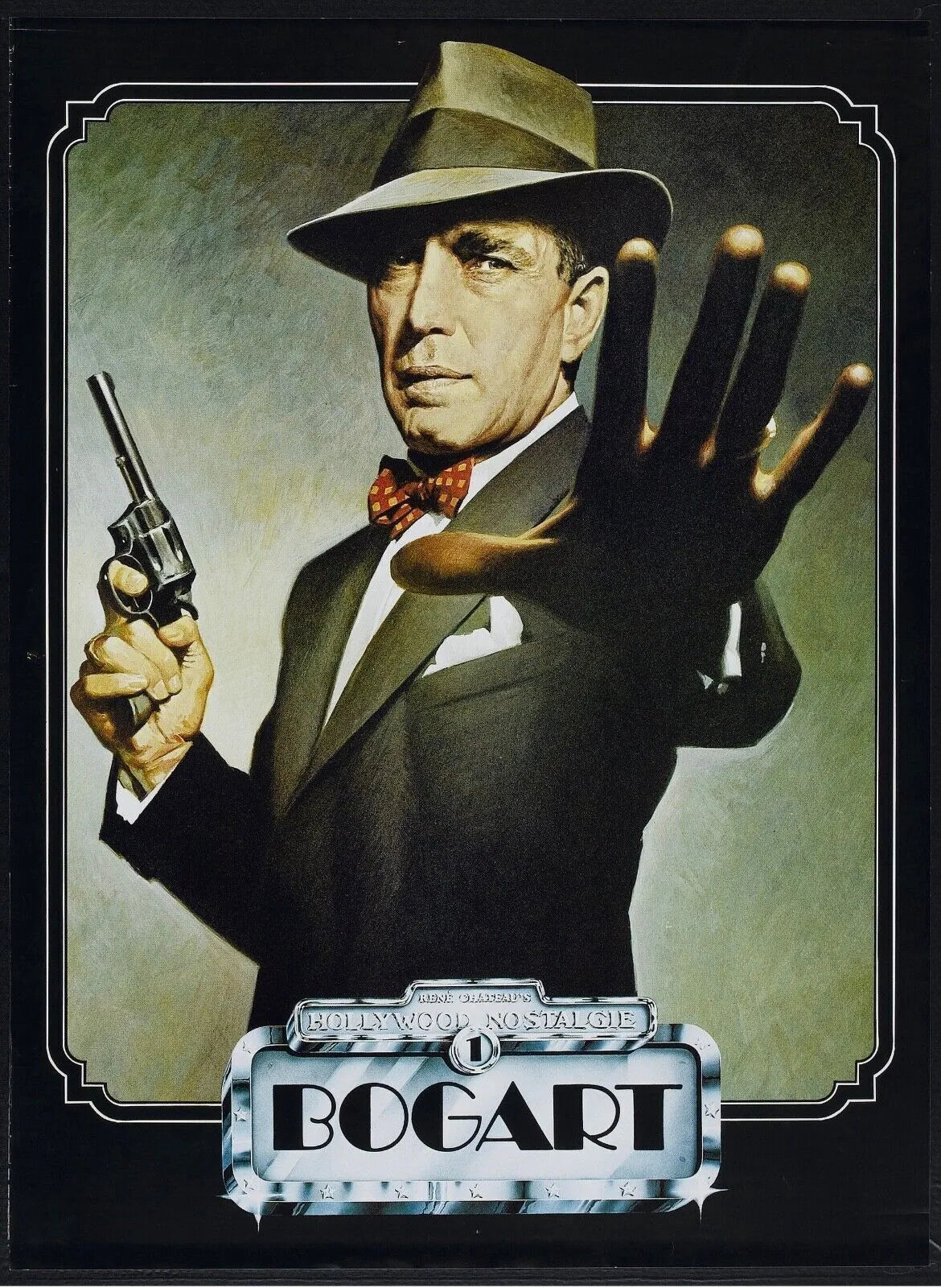 HUMPHREY BOGART, REPRO MOVIE POSTER, VINTAGE, HQ