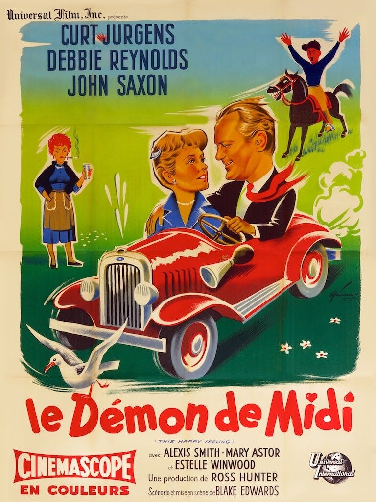 THE NOONTIME DEMON, CURD JÜRGENS, 1977, REPRO MOVIE POSTER, VINTAGE, HQ