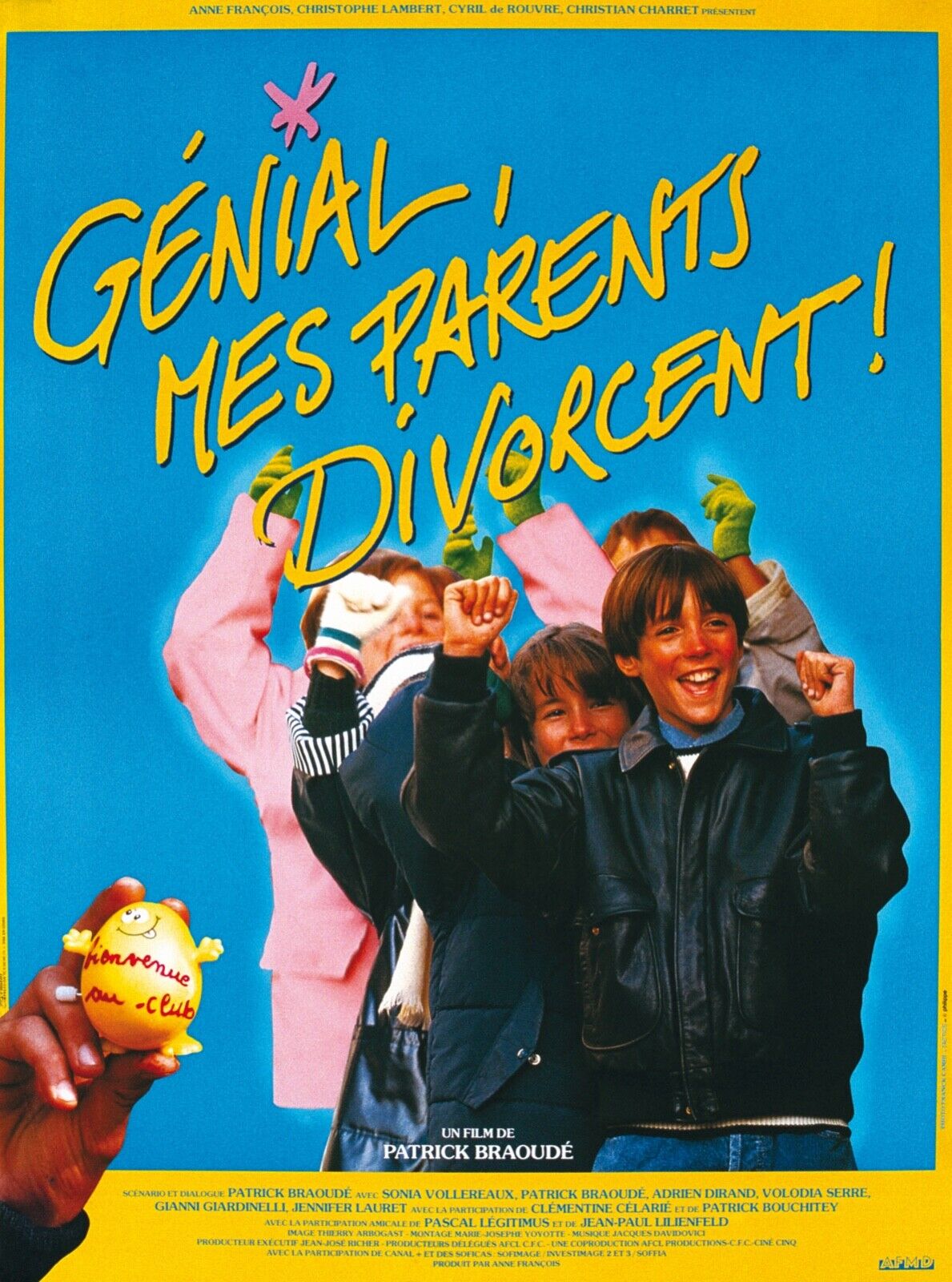 GÉNIAL MES PARENTS DIVORCENT, ADRIEN DIRAND, 1991, REPRO MOVIE POSTER, VINTAGE, HQ