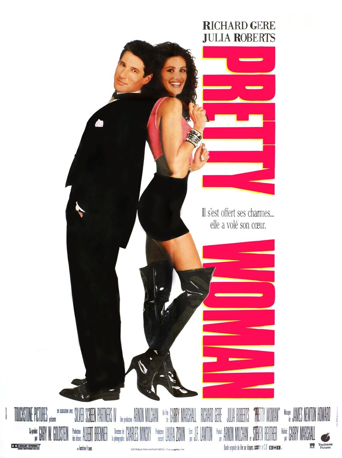 PRETTY WOMAN, JULIA ROBERTS, RICHARD GERE, 1990, Repro affiche cinéma VINTAGE, HQ