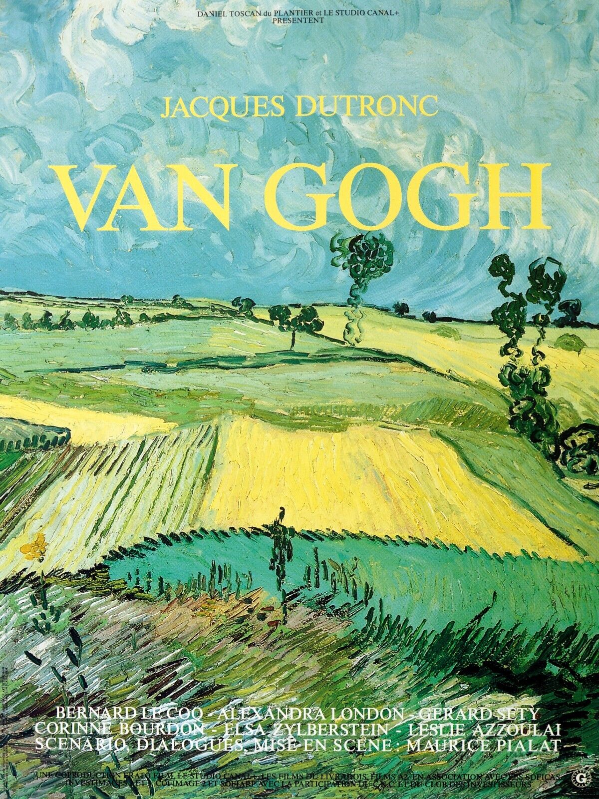 VAN GOGH, JACQUES DUTRONC, 1991, REPRO VINTAGE CINEMA POSTER