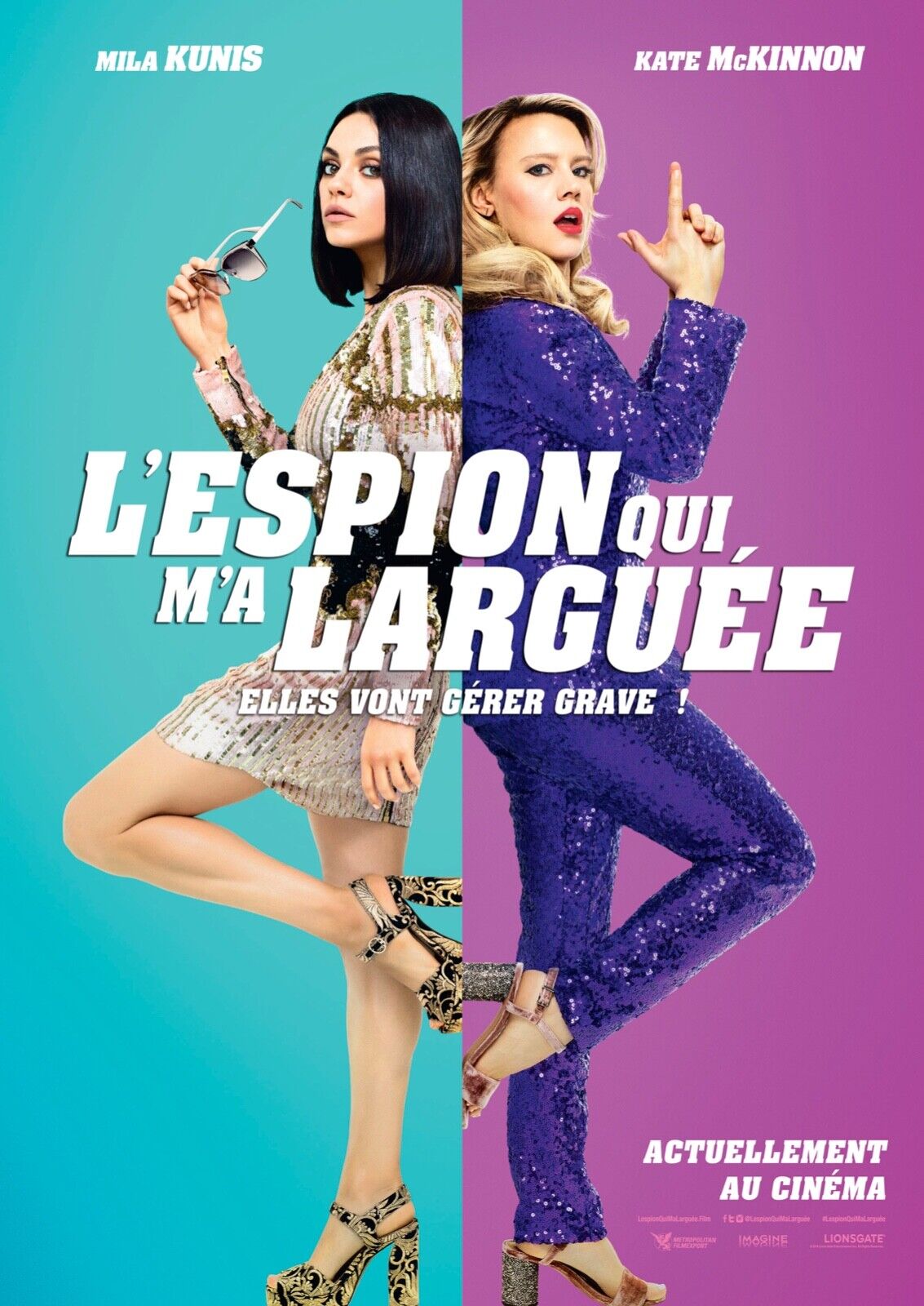 L’ESPION QUI M’A LARGUÉE – MILA KUNIS – REPRO MOVIE POSTER HQ, 2018