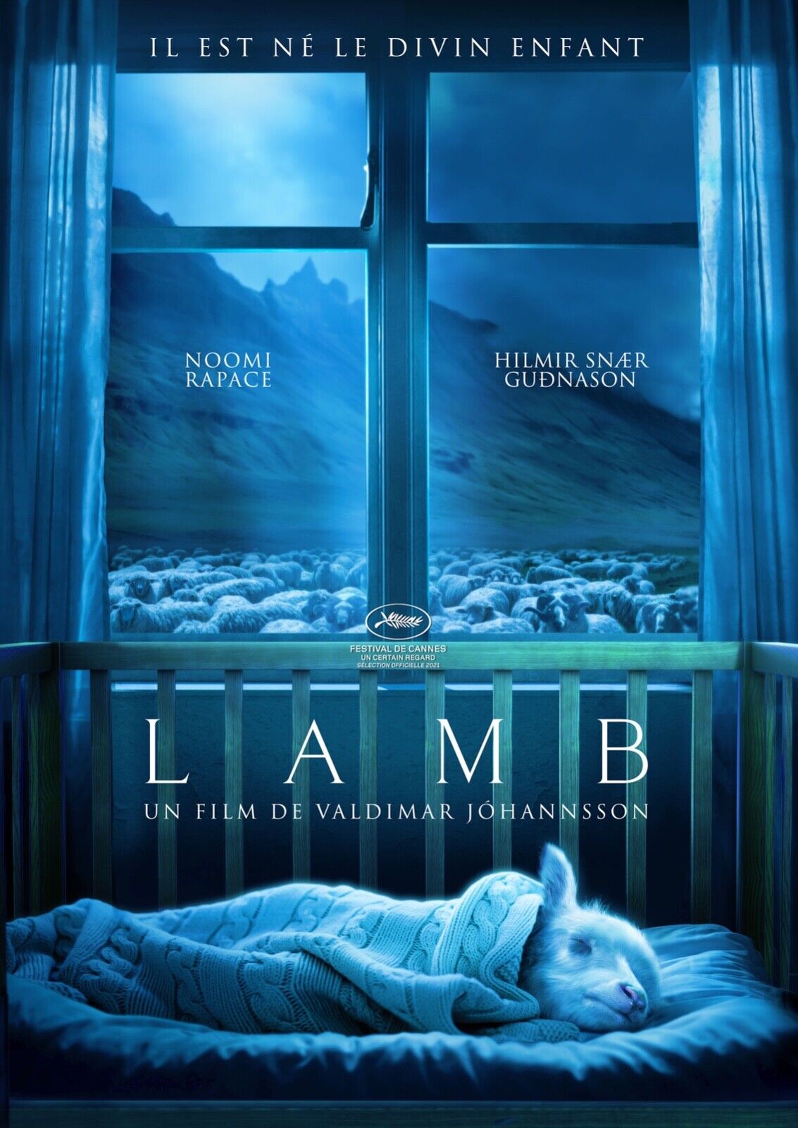 LAMB, NOOMI RAPACE, 2021, Repro cinema poster, VINTAGE, HQ