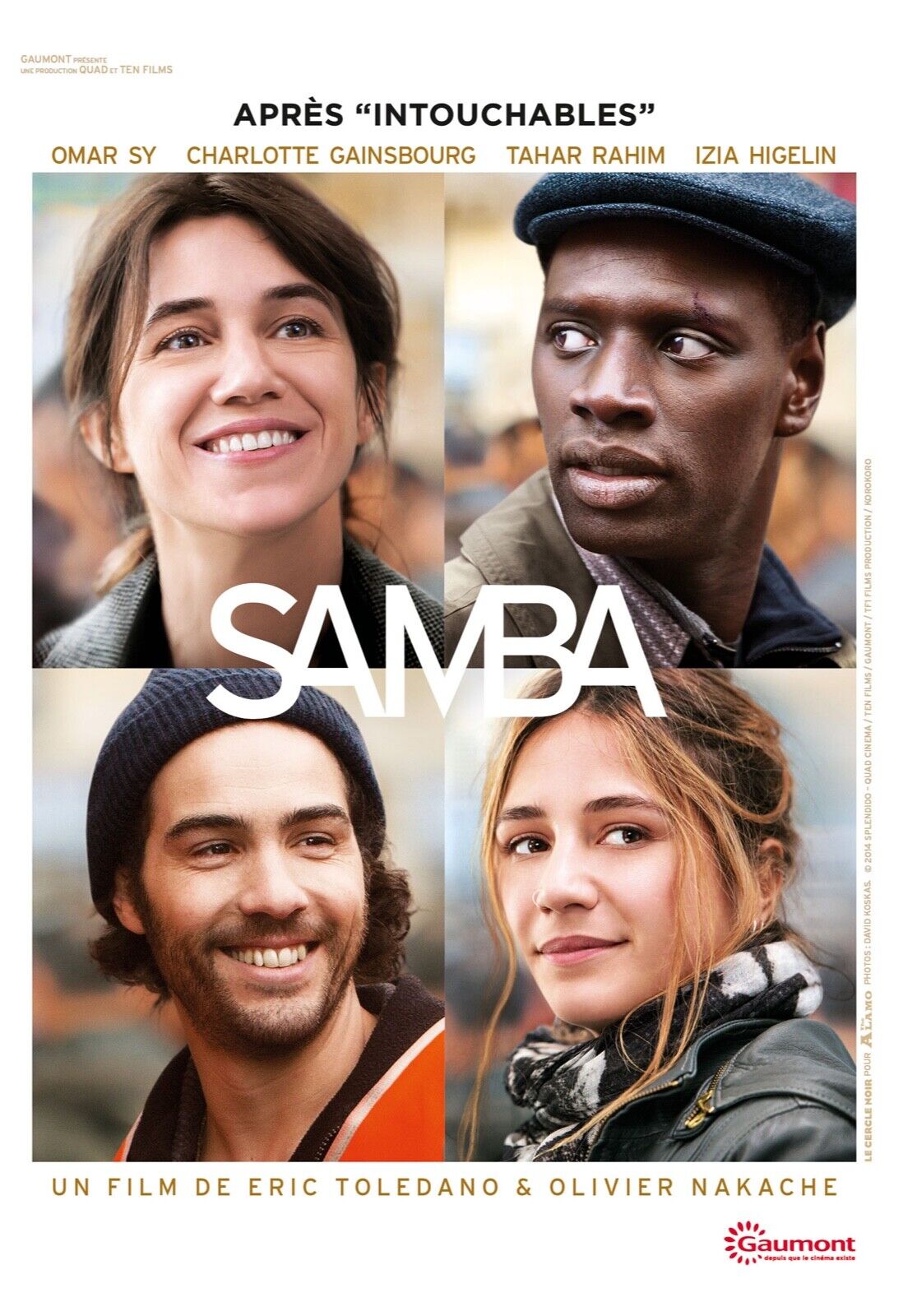 SAMBA, OMAR SY, 2014, REPRO AFFICHE CINEMA VINTAGE HQ