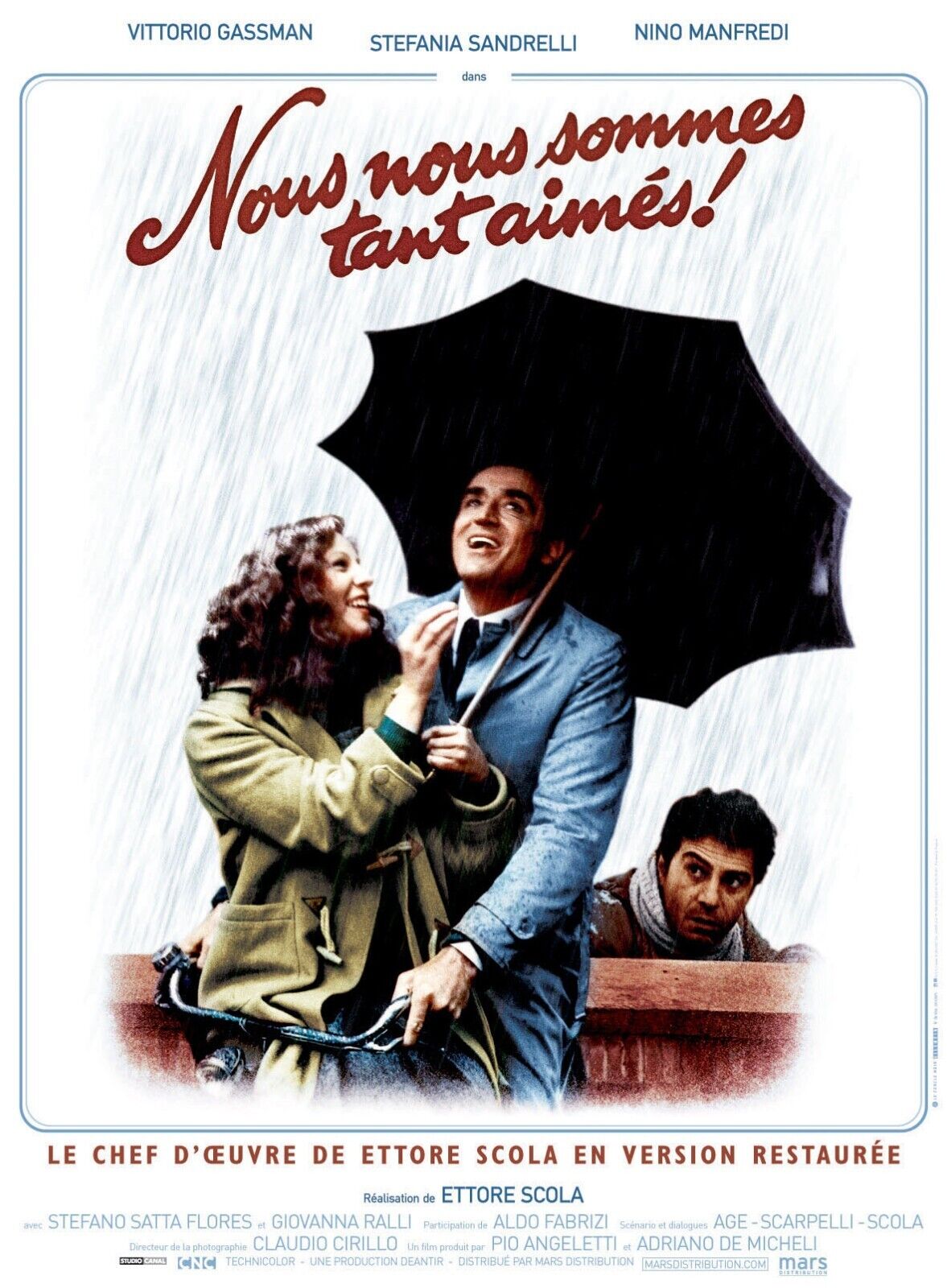 ¡NOS AMAMOS TANTO! VITTORIO GASMAN, ETTORE SCOLA, 1974, Reproducción de póster de cine VINTAGE, HQ
