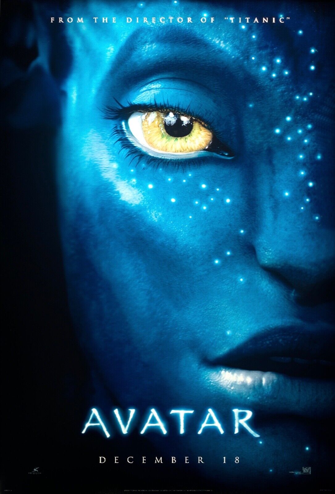 AVATAR, SAM WORTHINGTON, 2009, REPRO MOVIE POSTER, VINTAGE, HQ